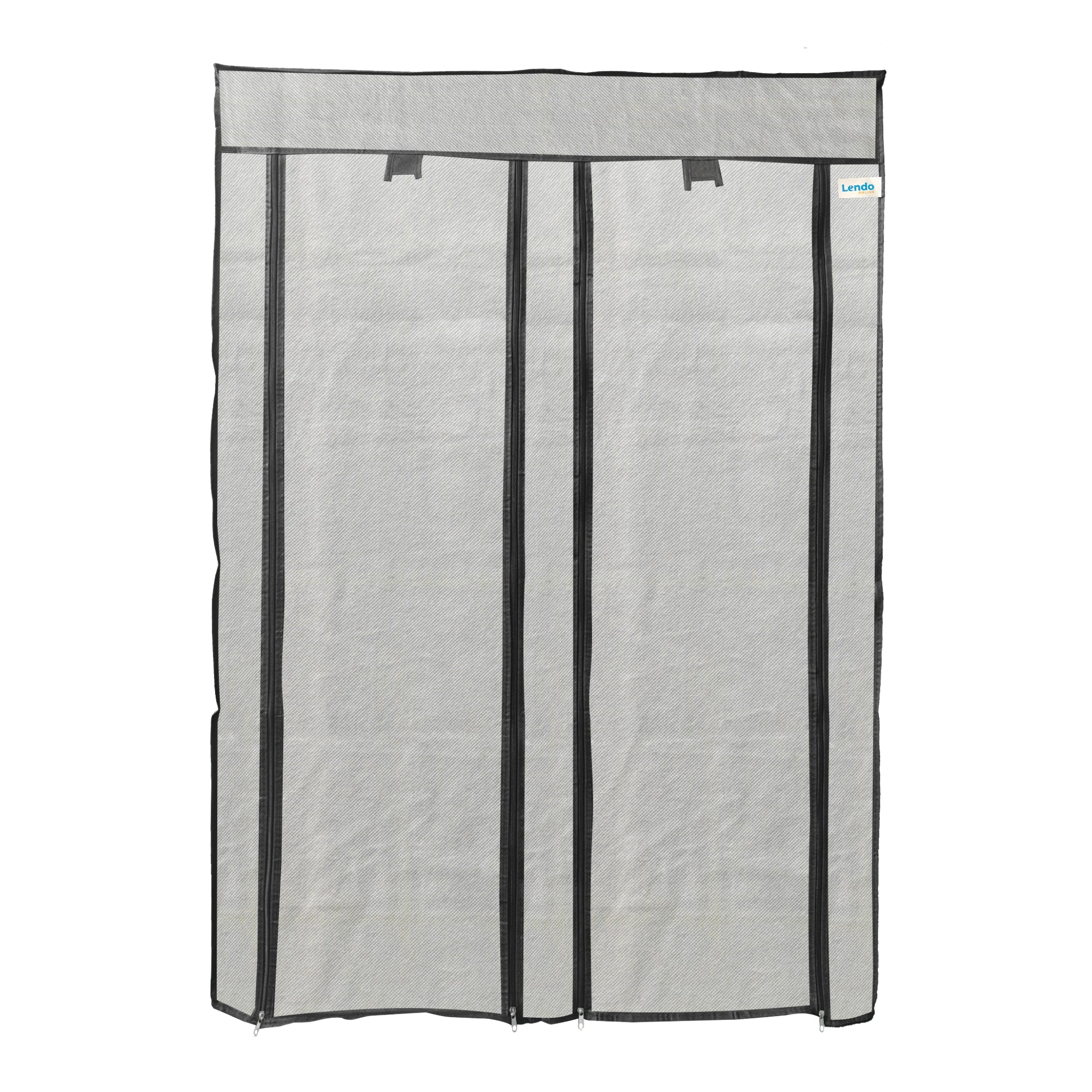 Lendo Online Schoenenkast opvouwbaar 14 vak 90x28x126cm grijs