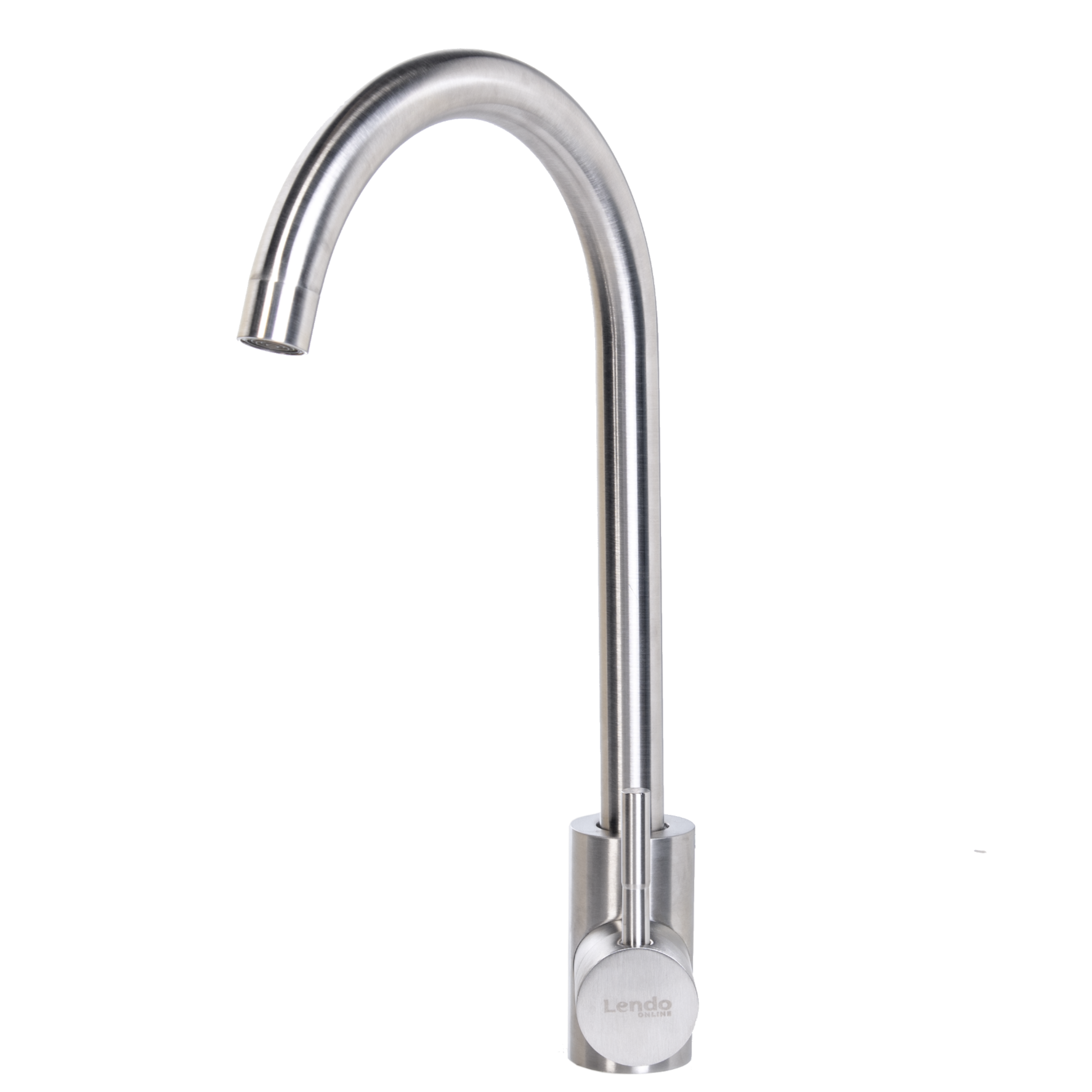 Lendo Online Spoelbak met keukenkraan en zeepdispenser 44x44x20cm zilver RVS