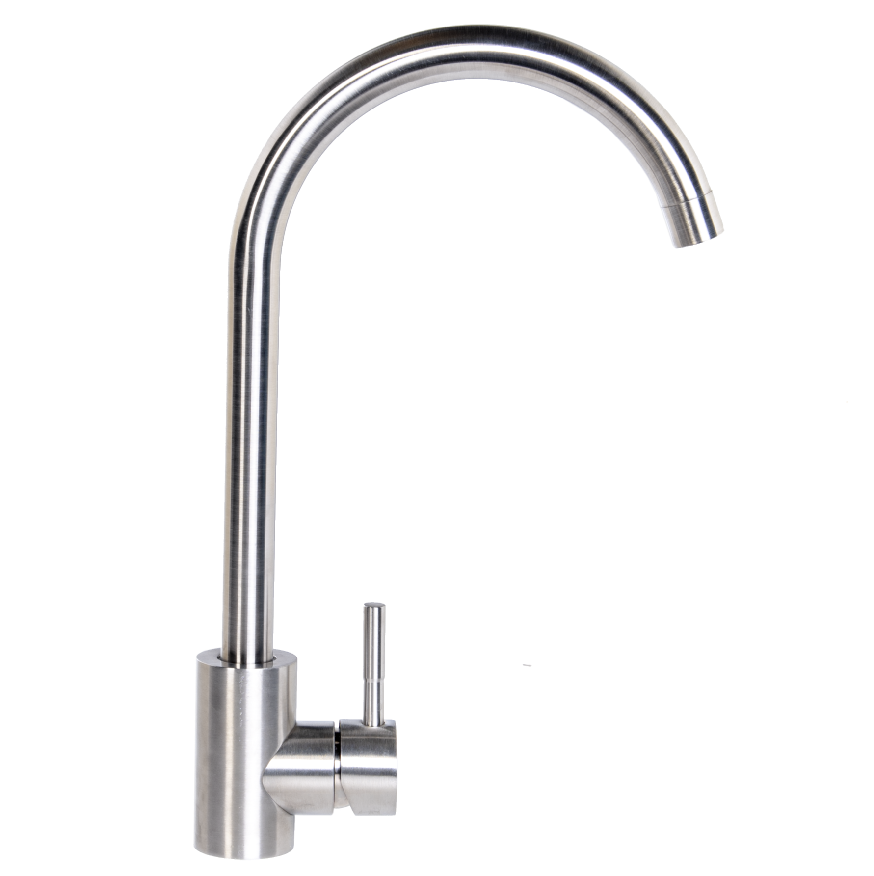 Lendo Online Spoelbak met keukenkraan en zeepdispenser 44x44x20cm zilver RVS