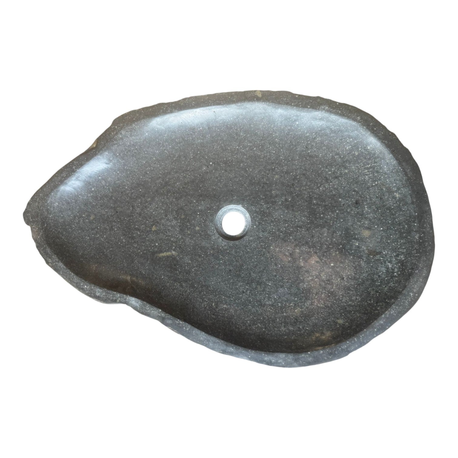 Lendo Online Wastafel ovaal (50-60)x(35-40) cm riviersteen grijs