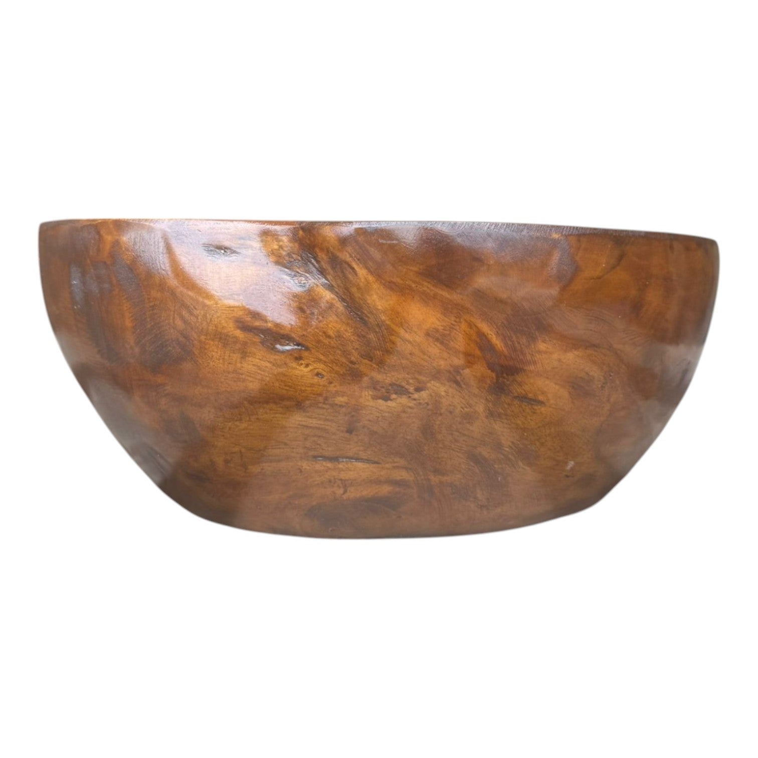 Lendo Online Wastafel ovaal 30x25x12cm teakhout bruin