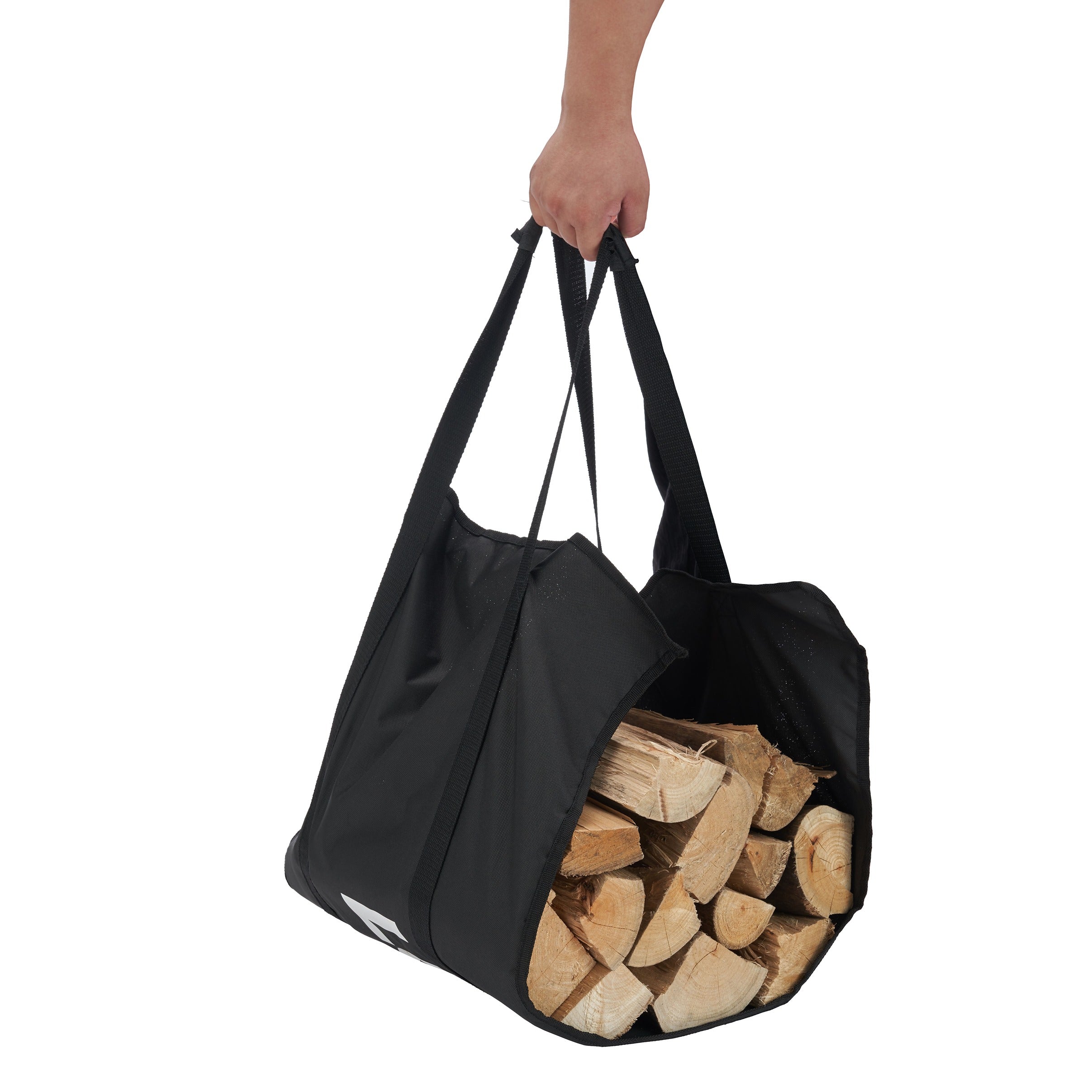 Lendo Online Brandhoutrek wandmodel 25x25x148cm zwart staal