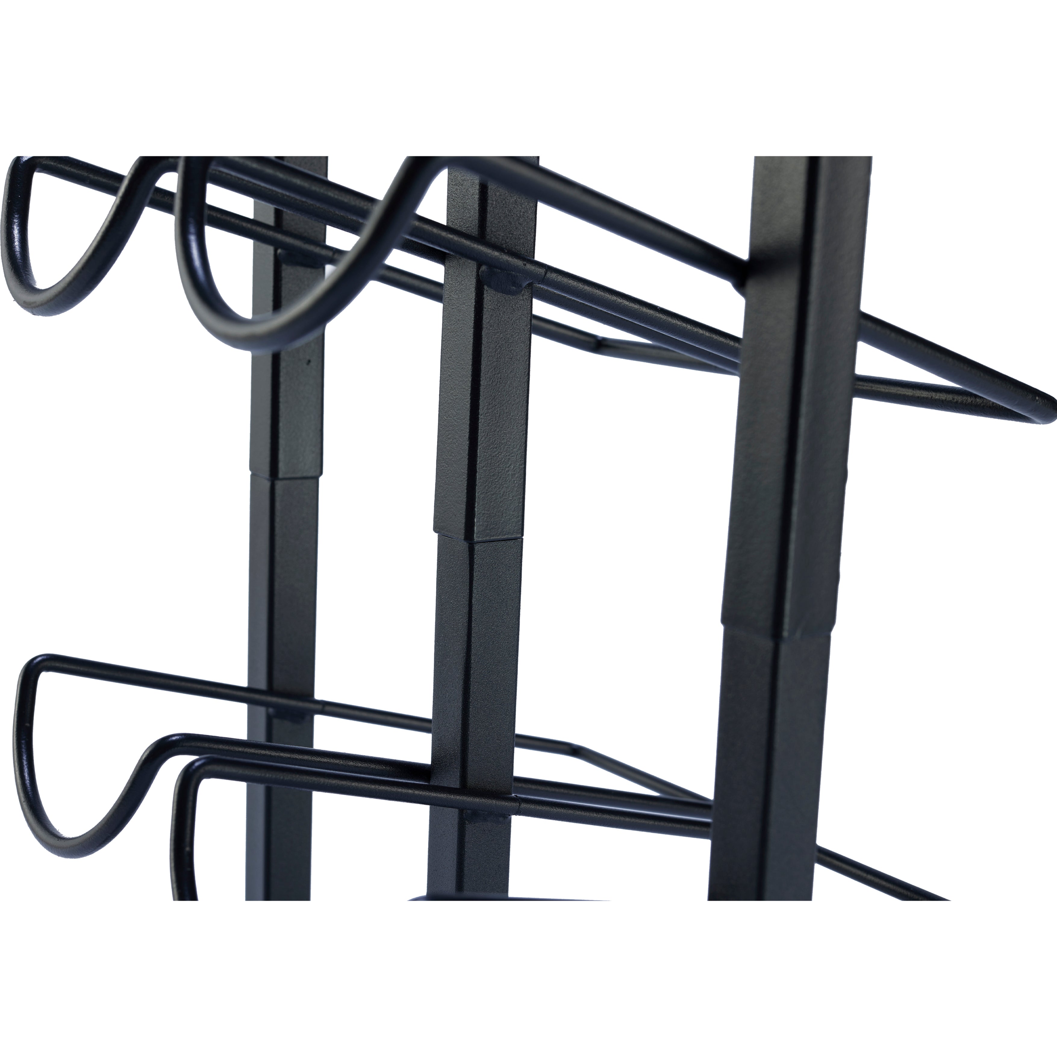Lendo Online Wijnrek met kurkentrekker 12 flessen 31x21x84cm zwart