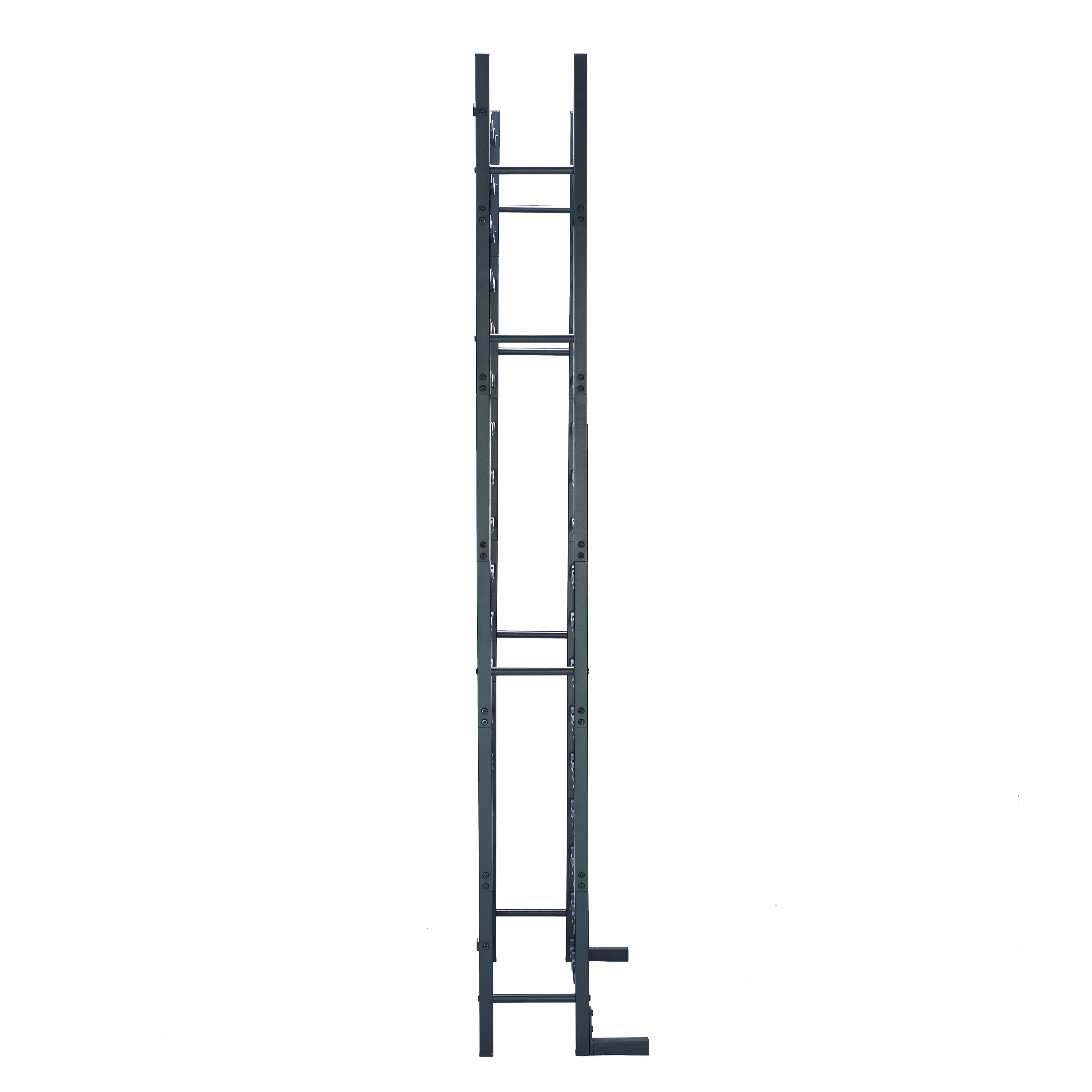 Lendo Online Wijnrek met kurkentrekker 64 flessen 45x20x160cm zwart
