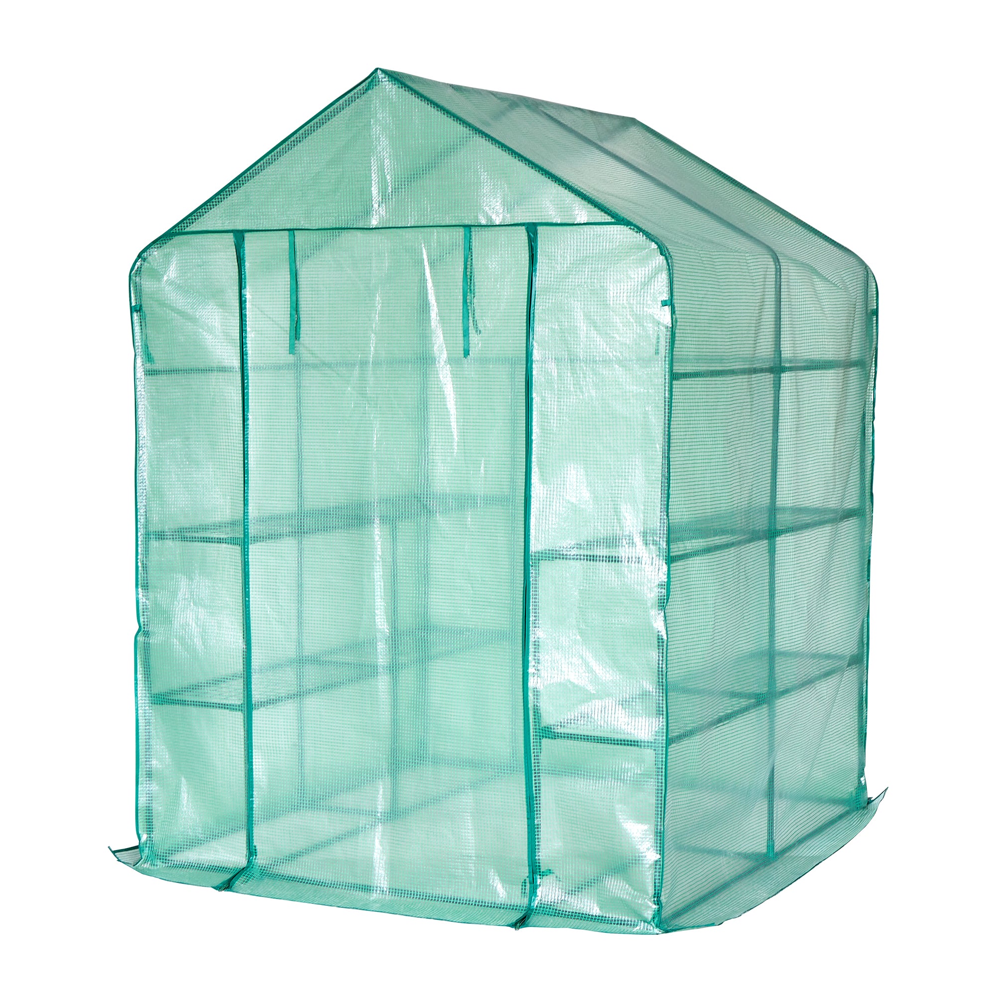 Lendo Online Tuinkas 3 etages PE hoes 143x143x195cm staal