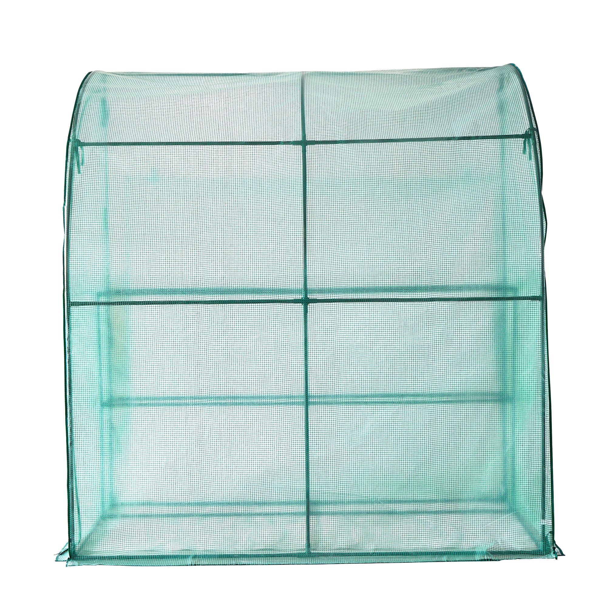 Lendo Online Muurkas 3 etages en PE hoes 200x100x214cm groen