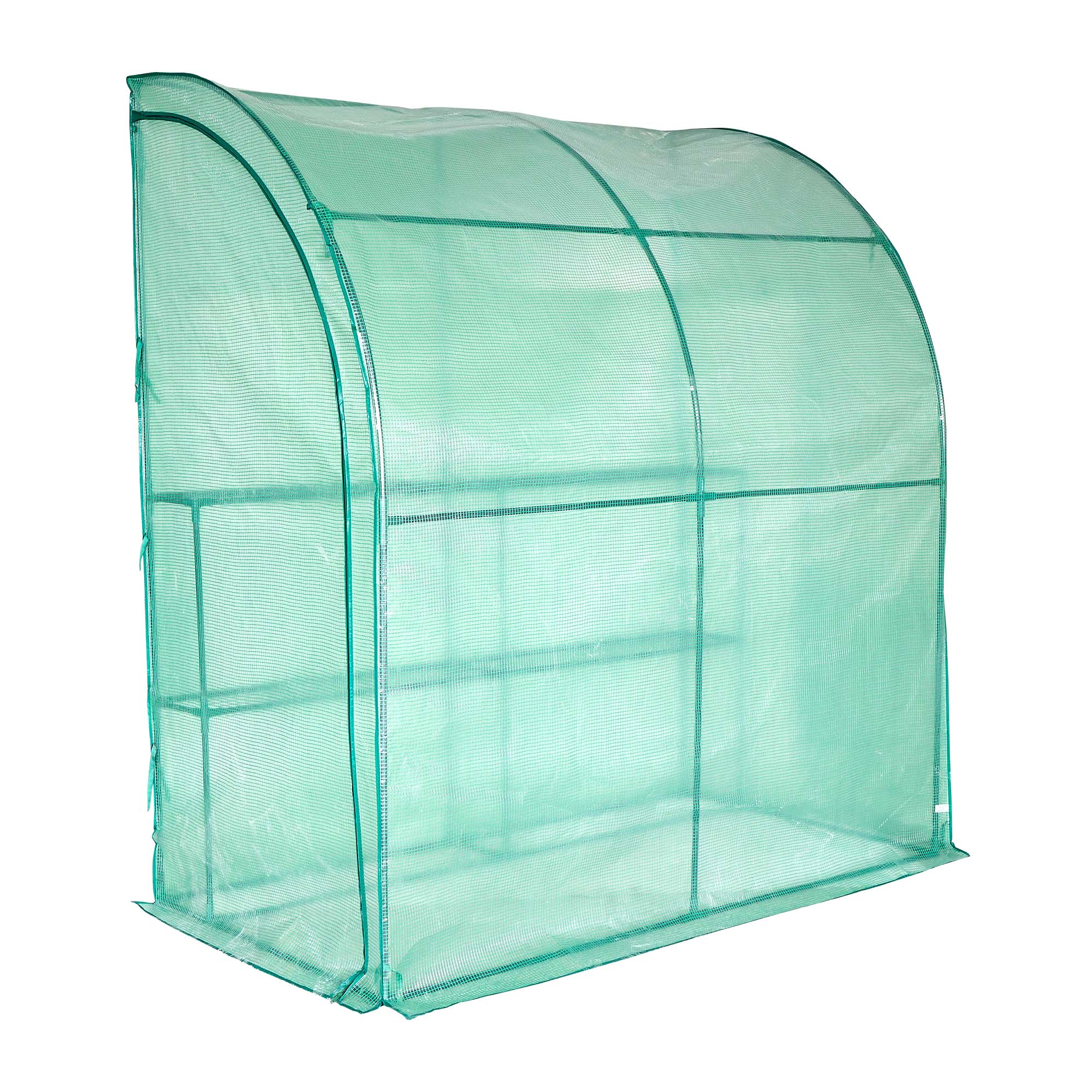 Lendo Online Muurkas 3 etages en PE hoes 200x100x214cm groen