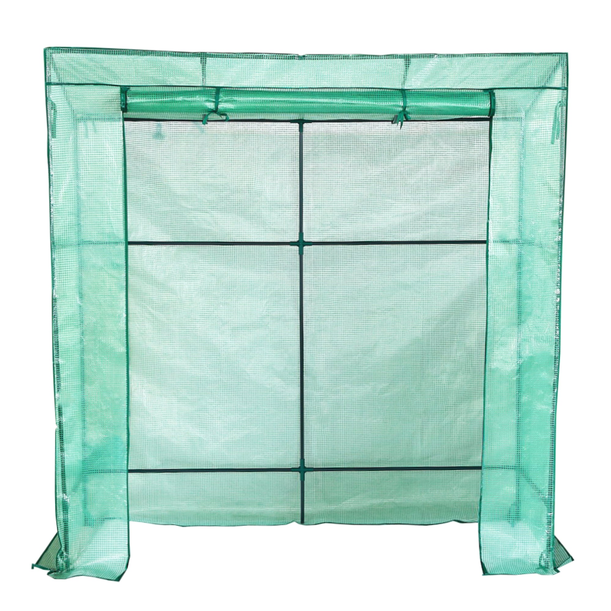 Lendo Online Tomatenkas met PE hoes 198x78x200cm staal groen