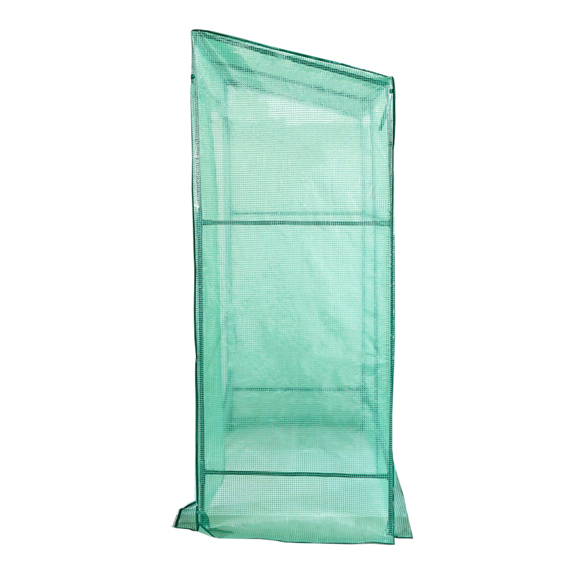 Lendo Online Tomatenkas met PE hoes 198x78x200cm staal groen