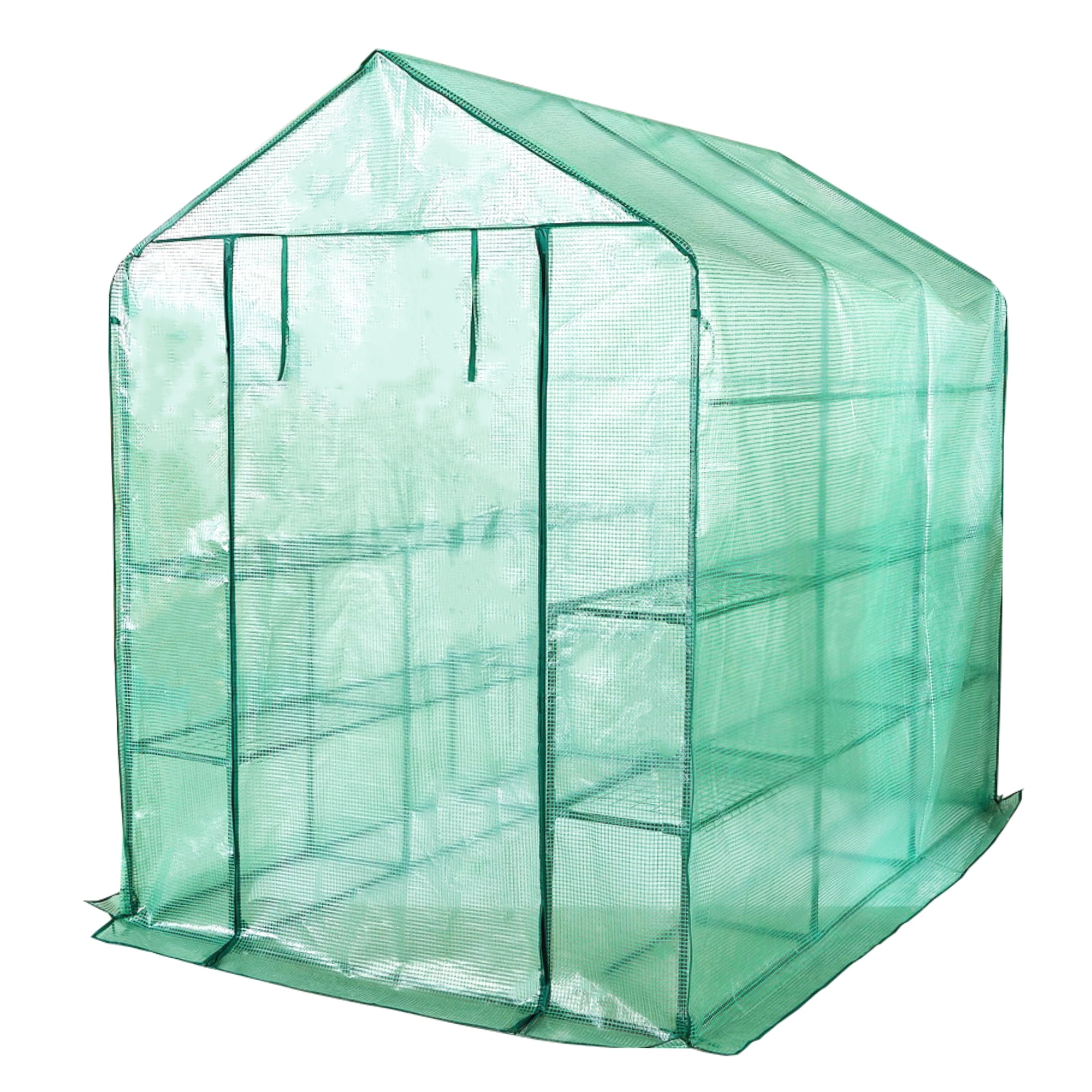 Lendo Online Tuinkas 3 etages PE hoes 143x213x195cm staal