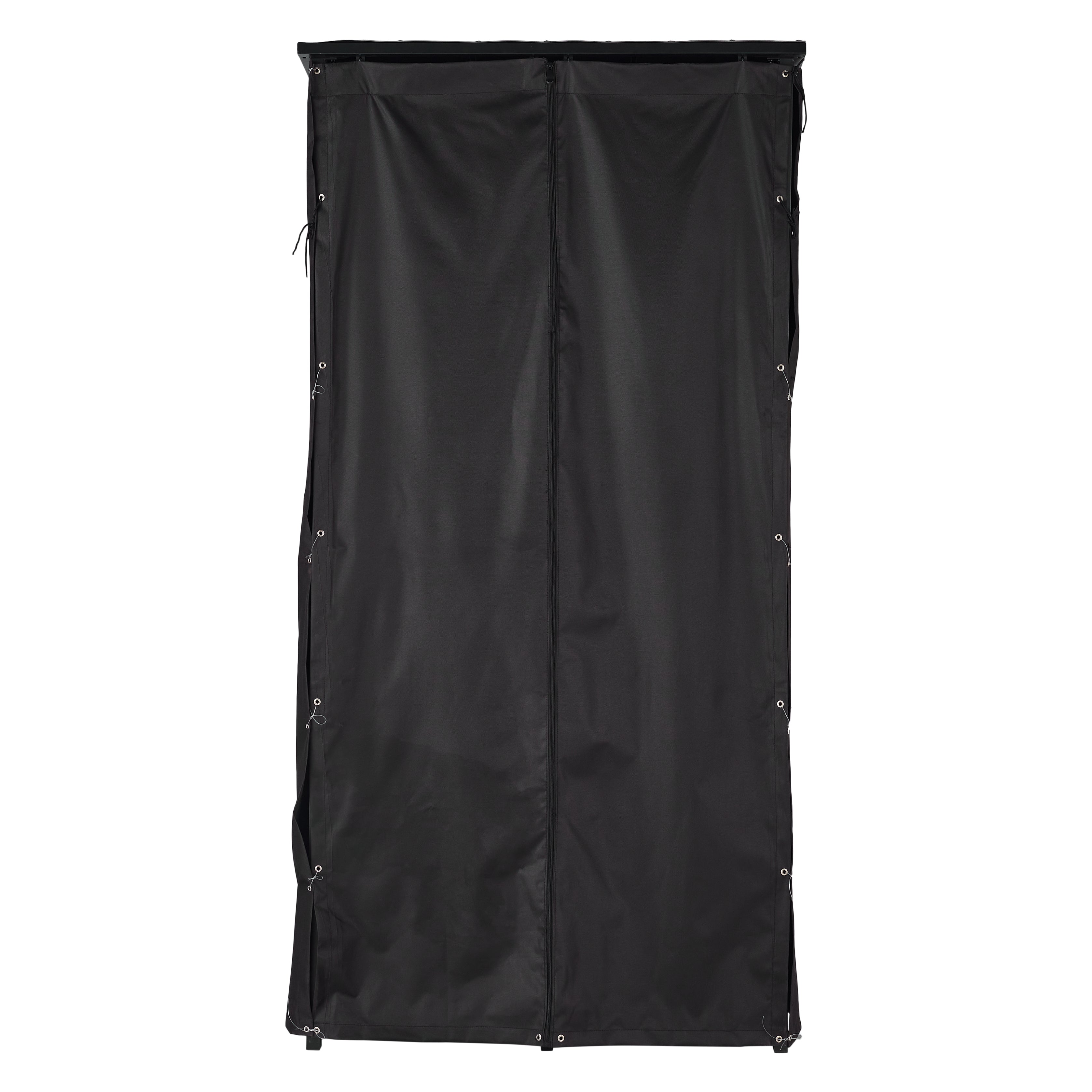 Lendo Online Brandhoutrek met dak 90x60x180cm draagtas zwart metaal