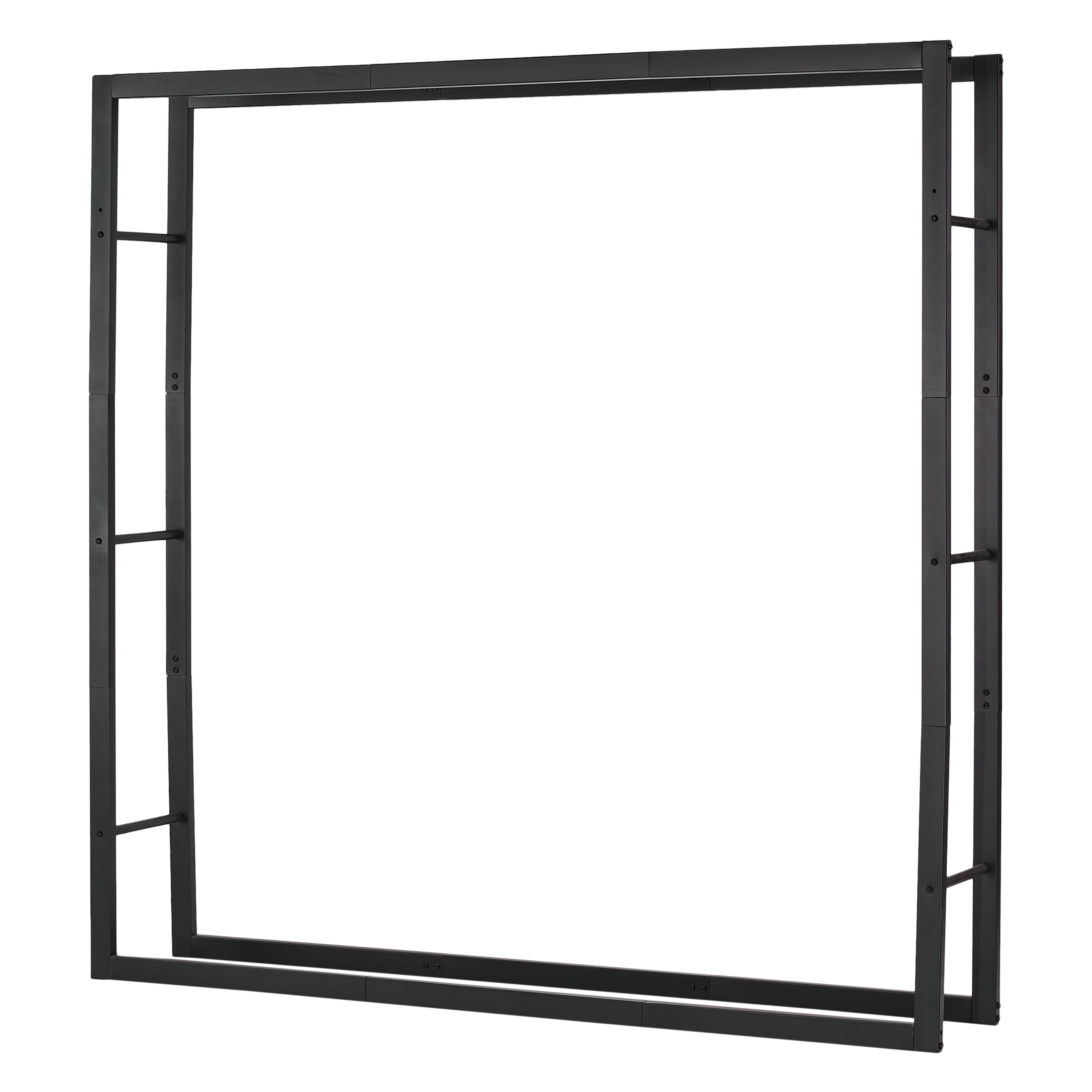 Lendo Online Brandhoutrek 148x25x148cm draagtas zwart staal