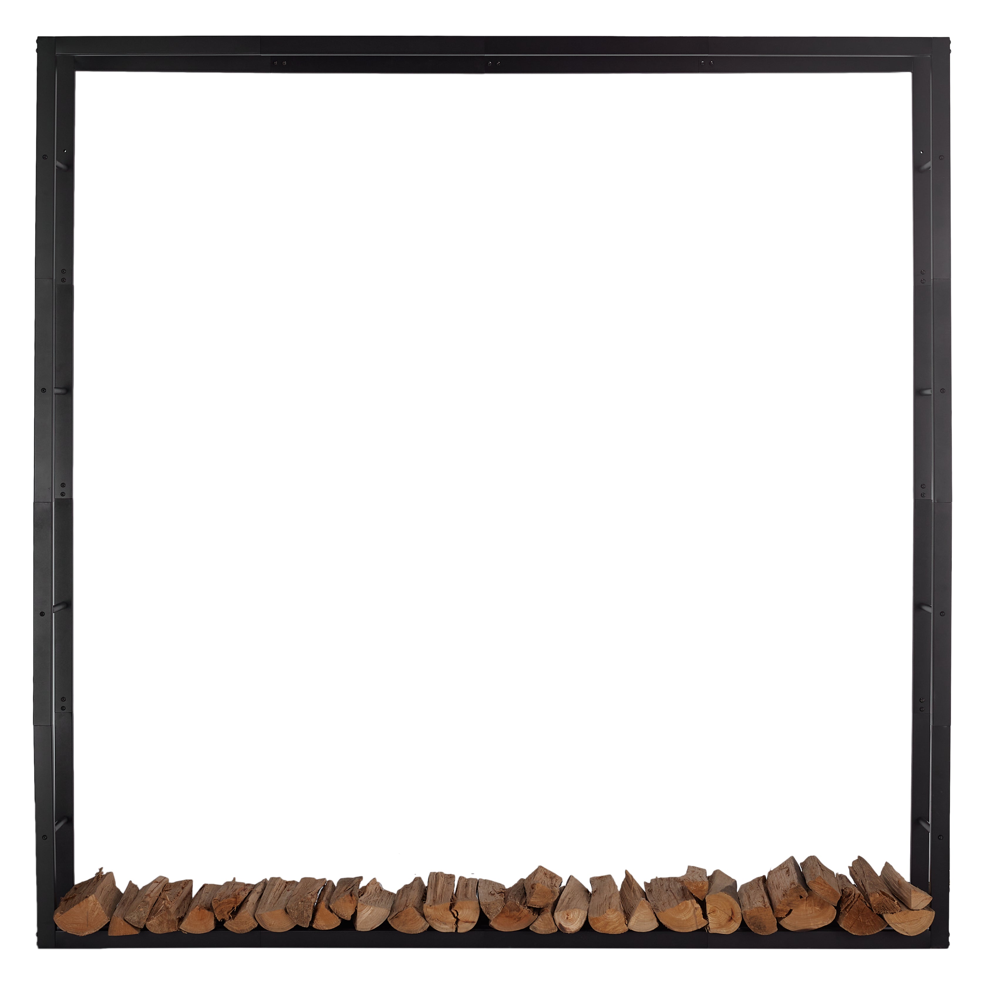 Lendo Online Brandhoutrek 196x25x196cm draagtas zwart staal