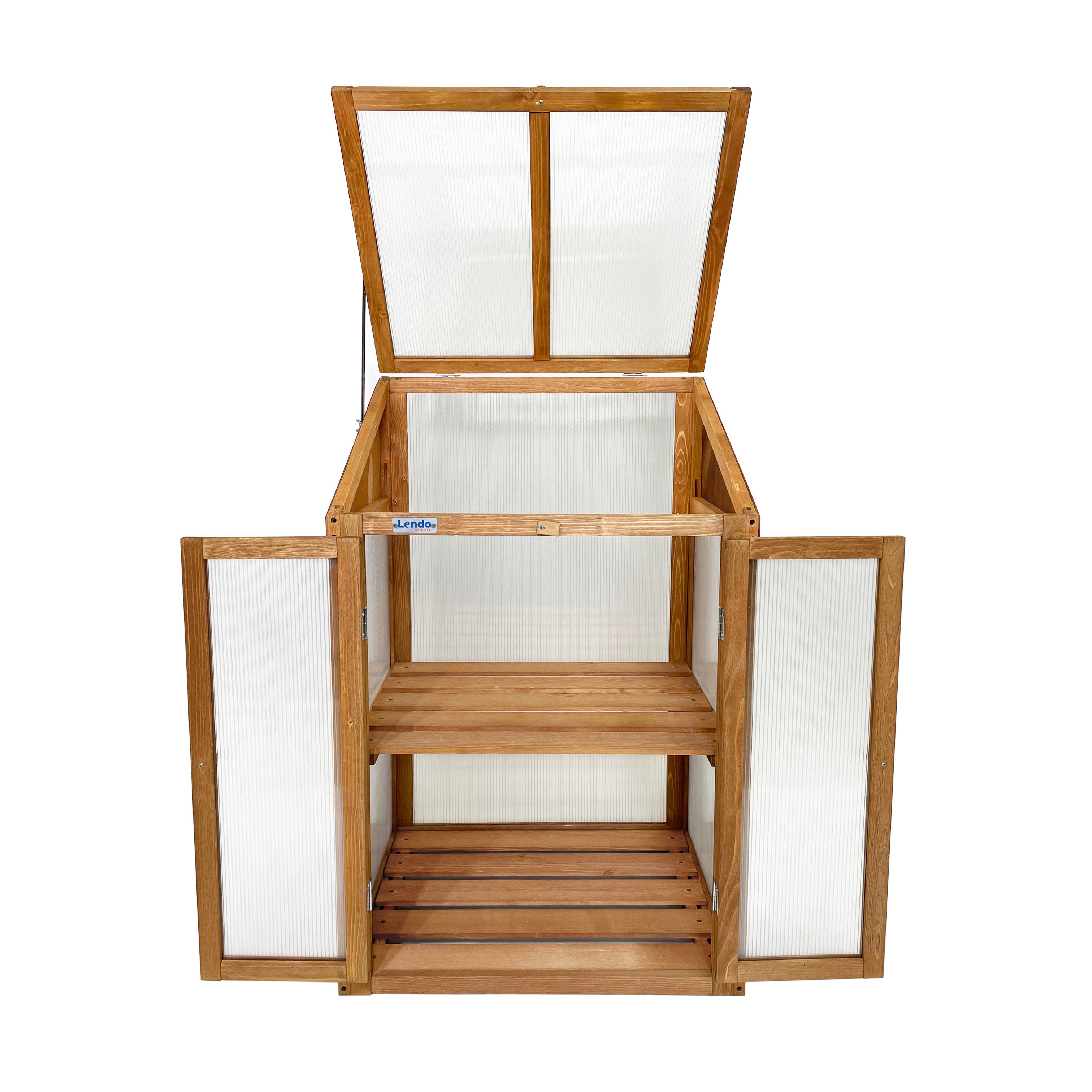 Lendo Online Kweekkas 60x49x97,5 cm vurenhout bruin