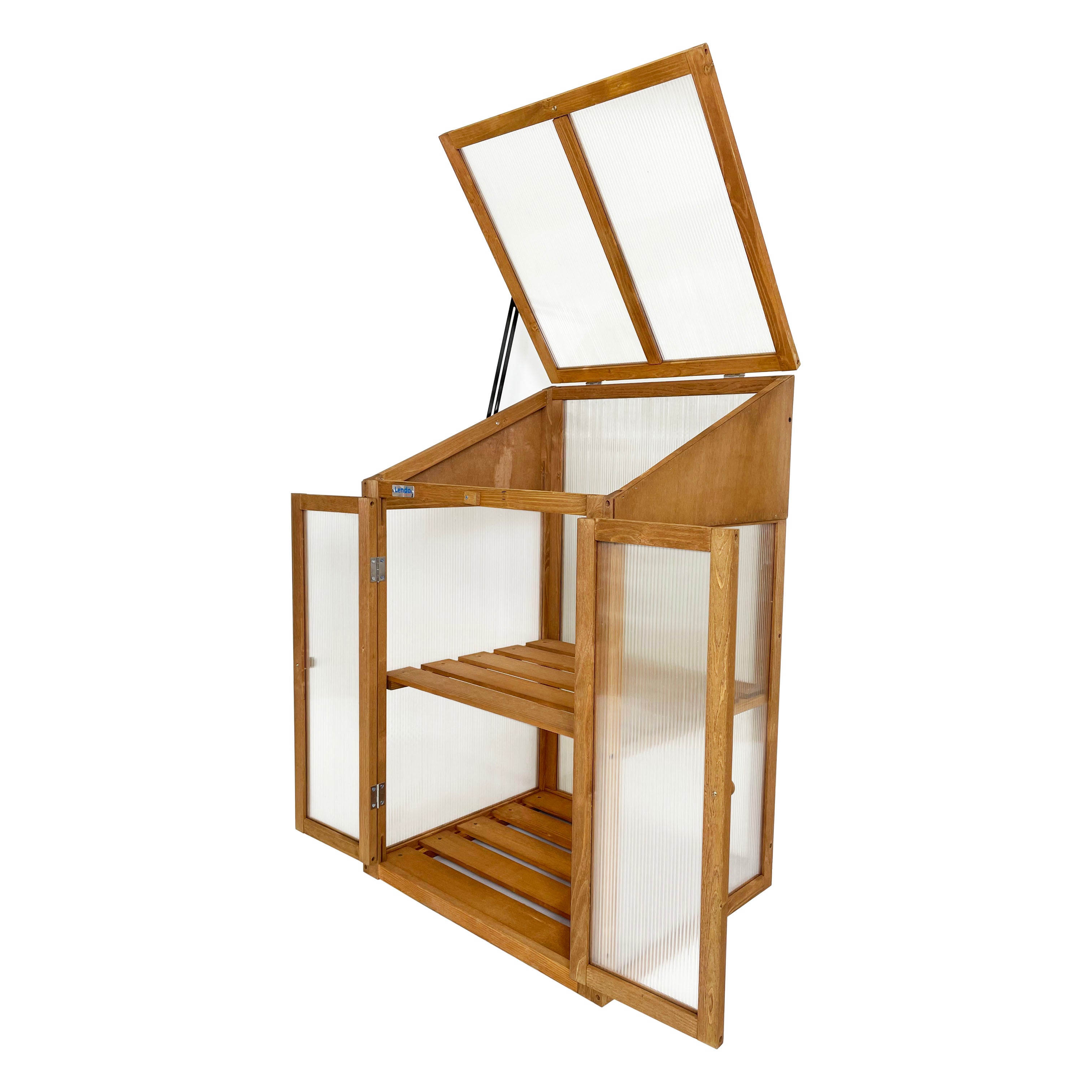 Lendo Online Kweekkas 60x49x97,5 cm vurenhout bruin