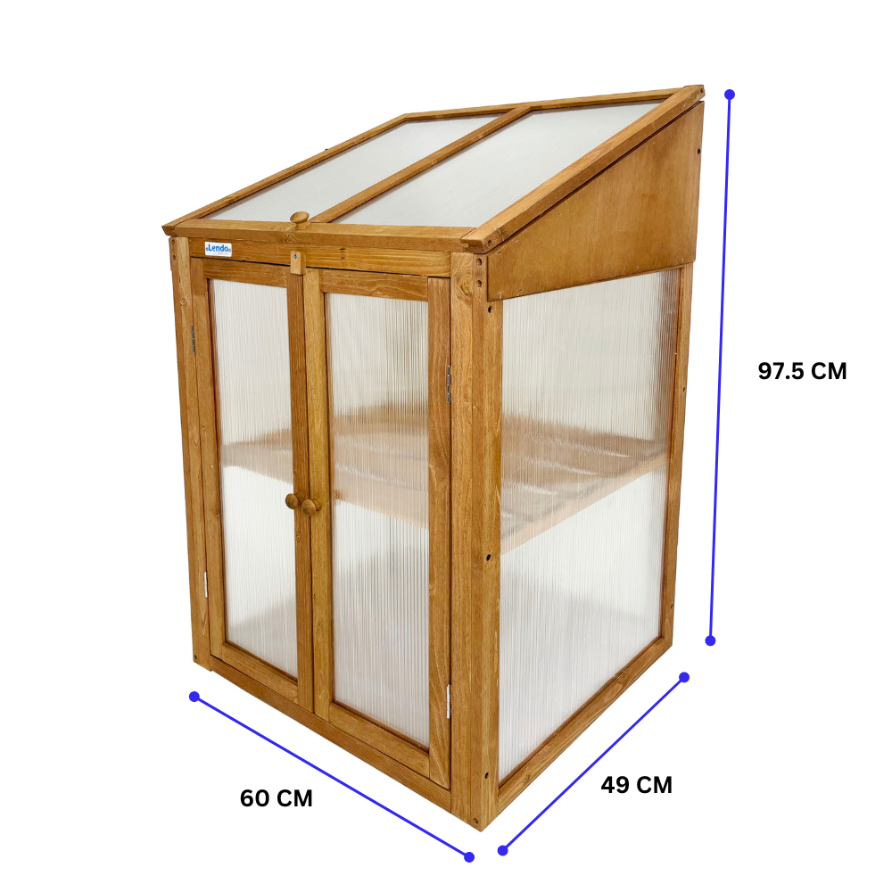 Lendo Online Kweekkas 60x49x97,5 cm vurenhout bruin