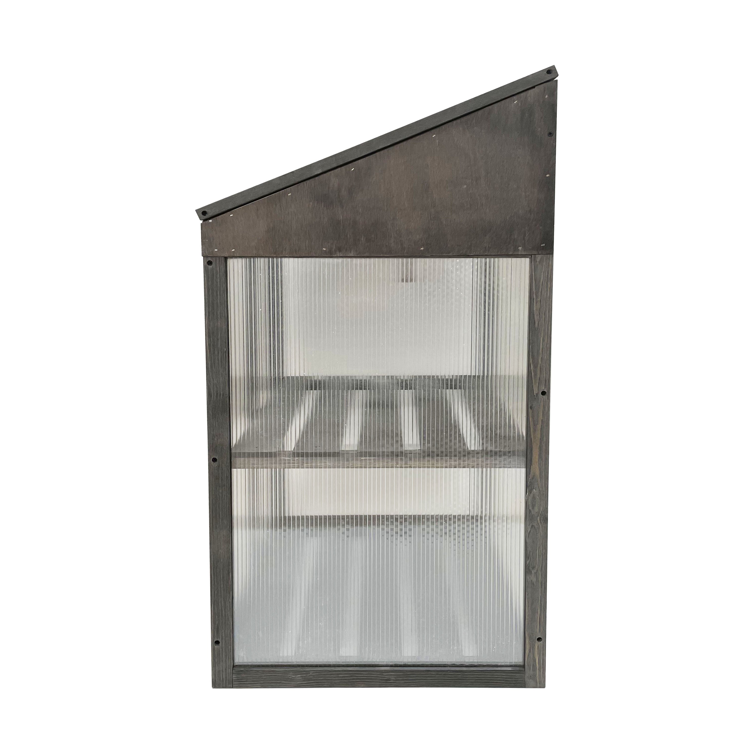Lendo Online Kweekkas 60x49x97,5 cm vurenhout grijs