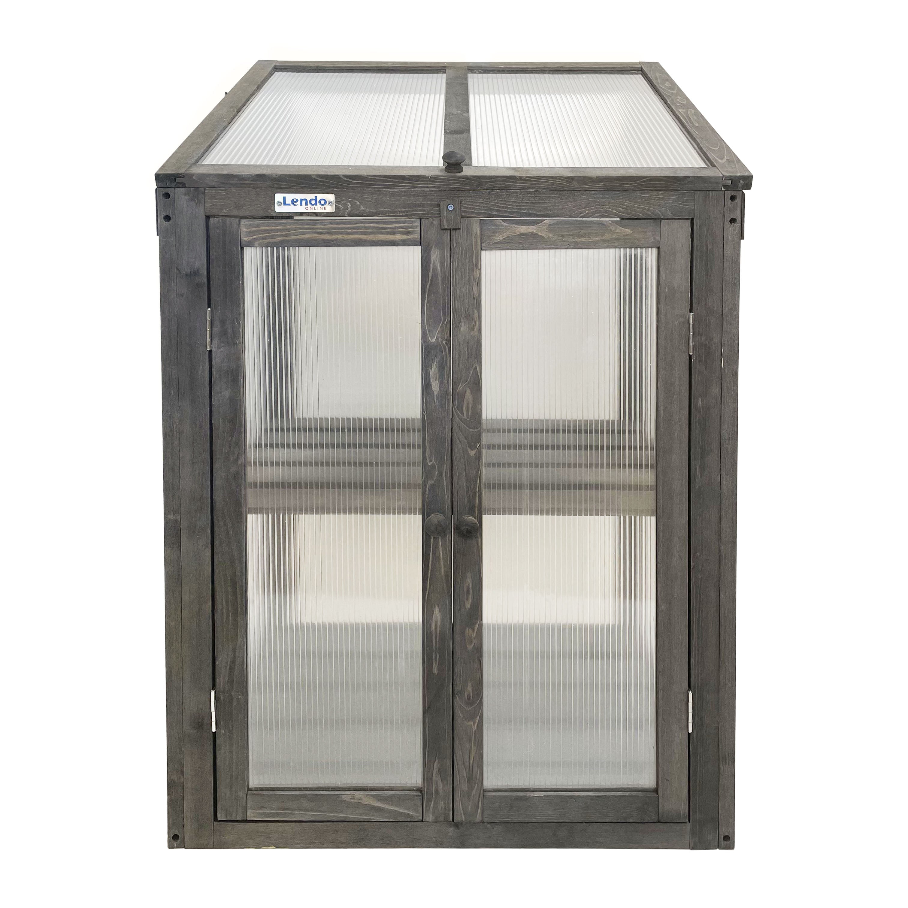 Lendo Online Kweekkas 60x49x97,5 cm vurenhout grijs