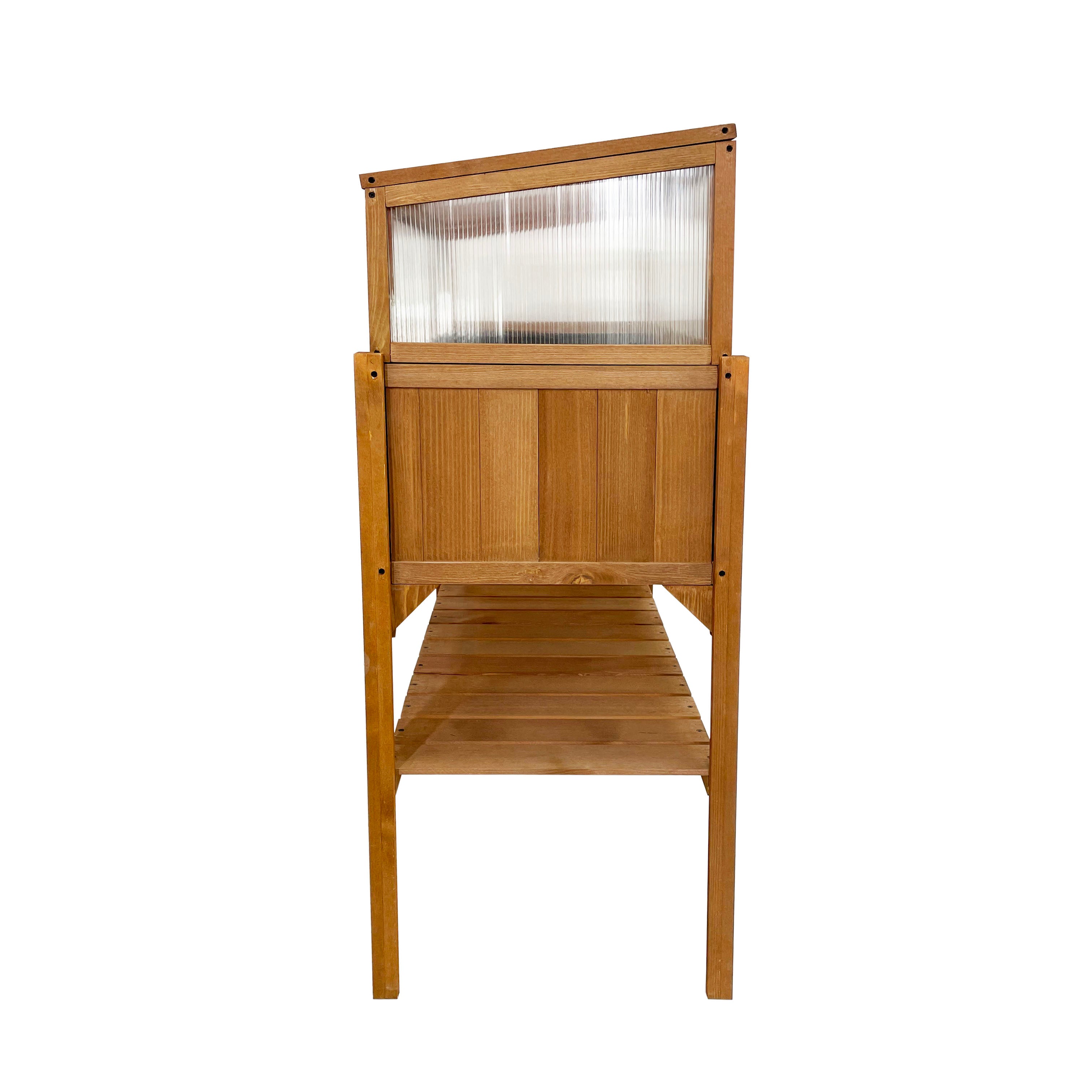 Lendo Online Plantenbak met kweekbak 97,5x49x120 cm vurenhout bruin