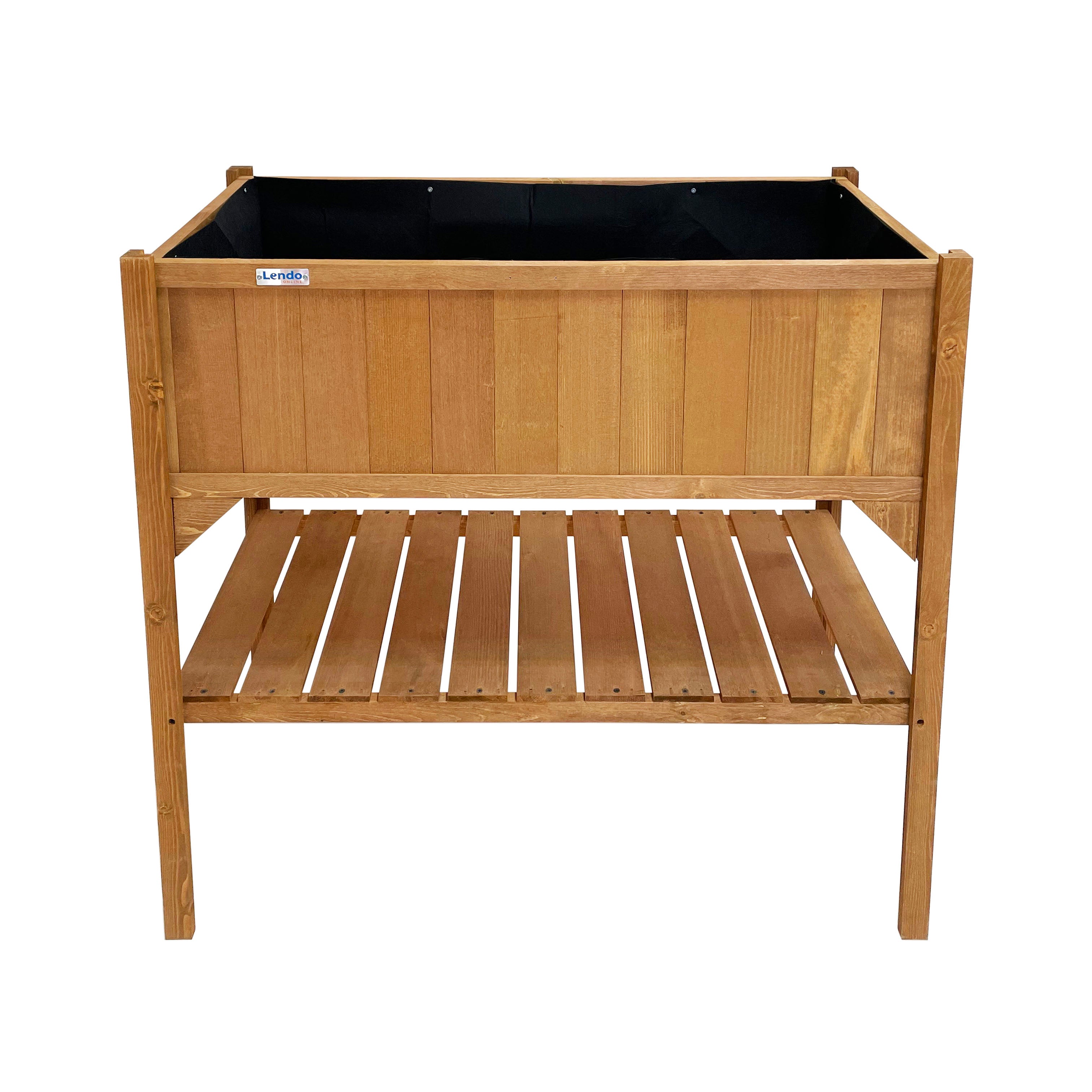 Lendo Online Plantenbak met kweekbak 97,5x49x120 cm vurenhout bruin