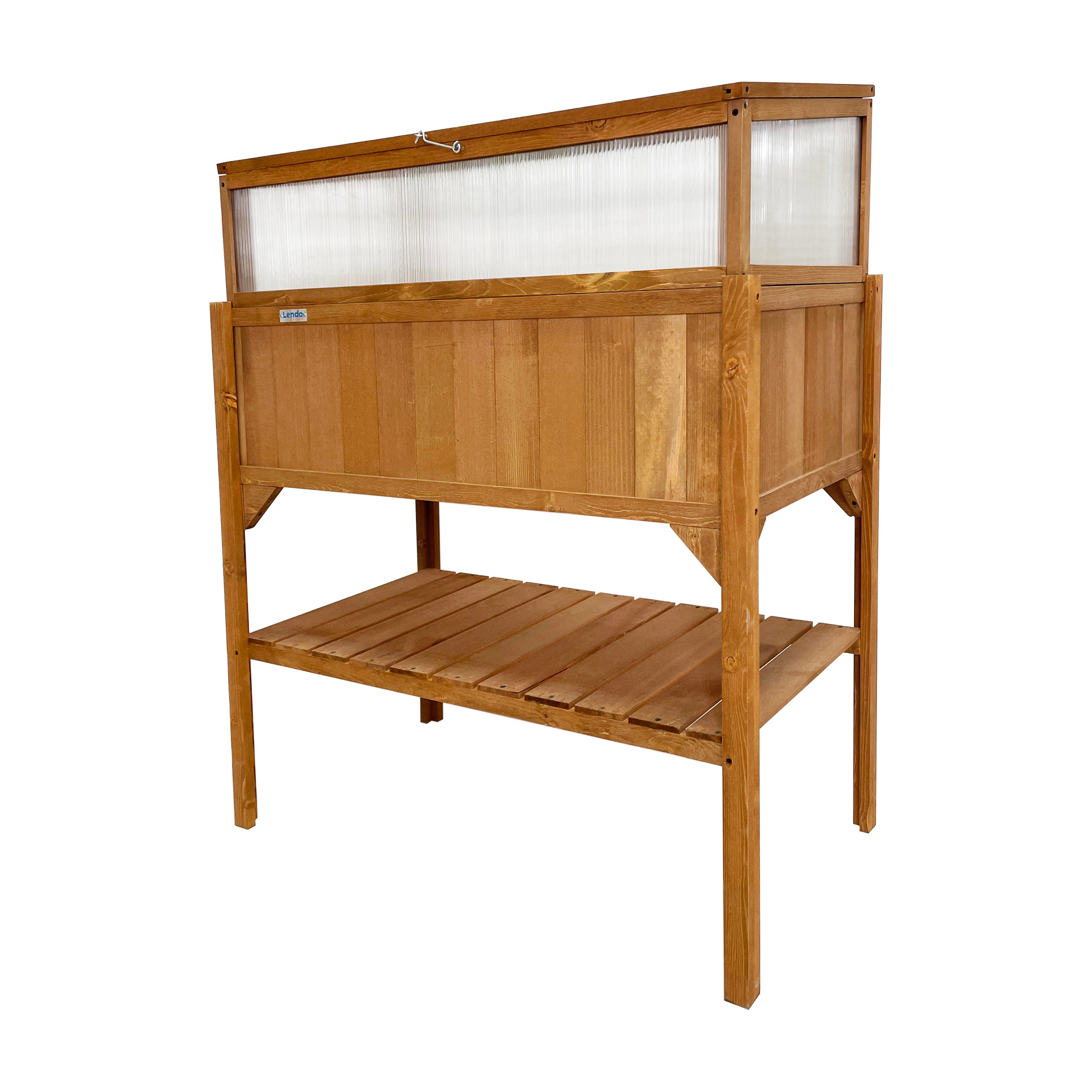 Lendo Online Plantenbak met kweekbak 97,5x49x120 cm vurenhout bruin