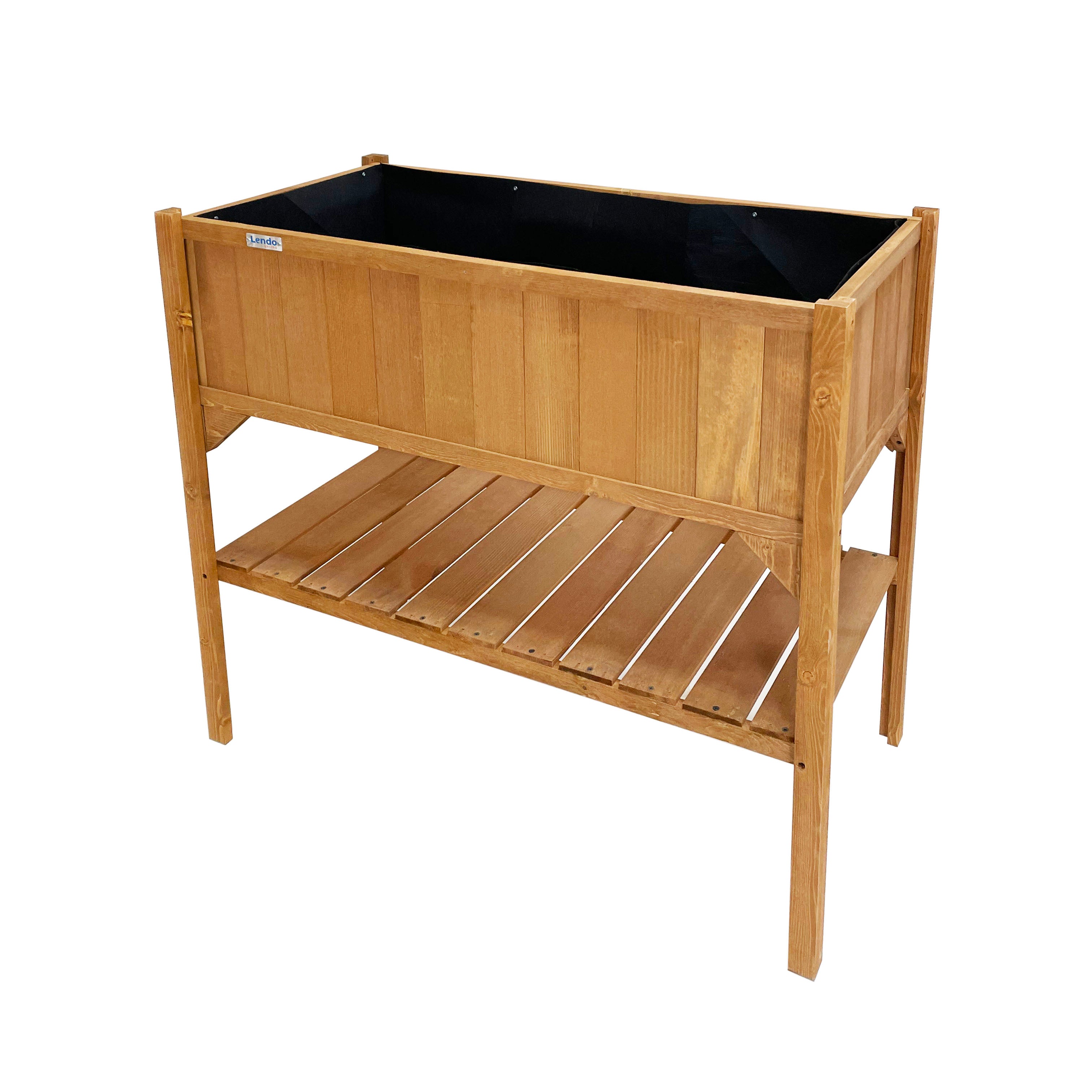 Lendo Online Plantenbak met kweekbak 97,5x49x120 cm vurenhout bruin