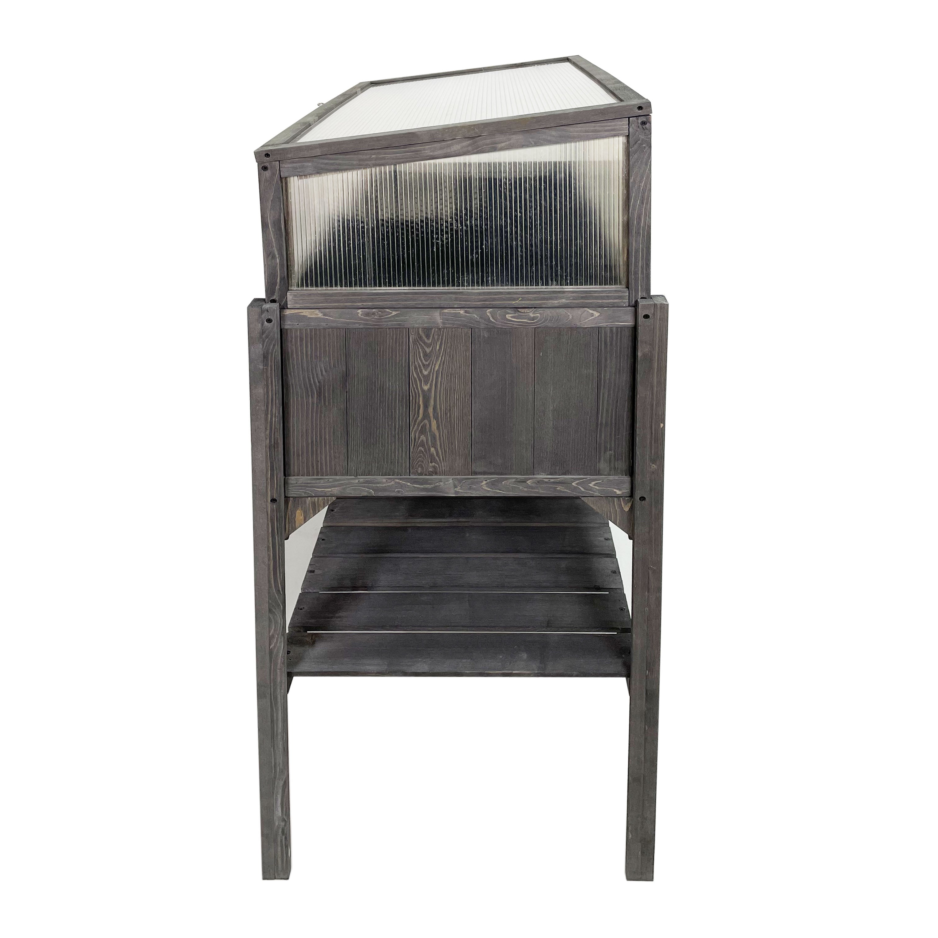 Lendo Online Plantenbak met kweekbak 97,5x49x120 cm vurenhout grijs