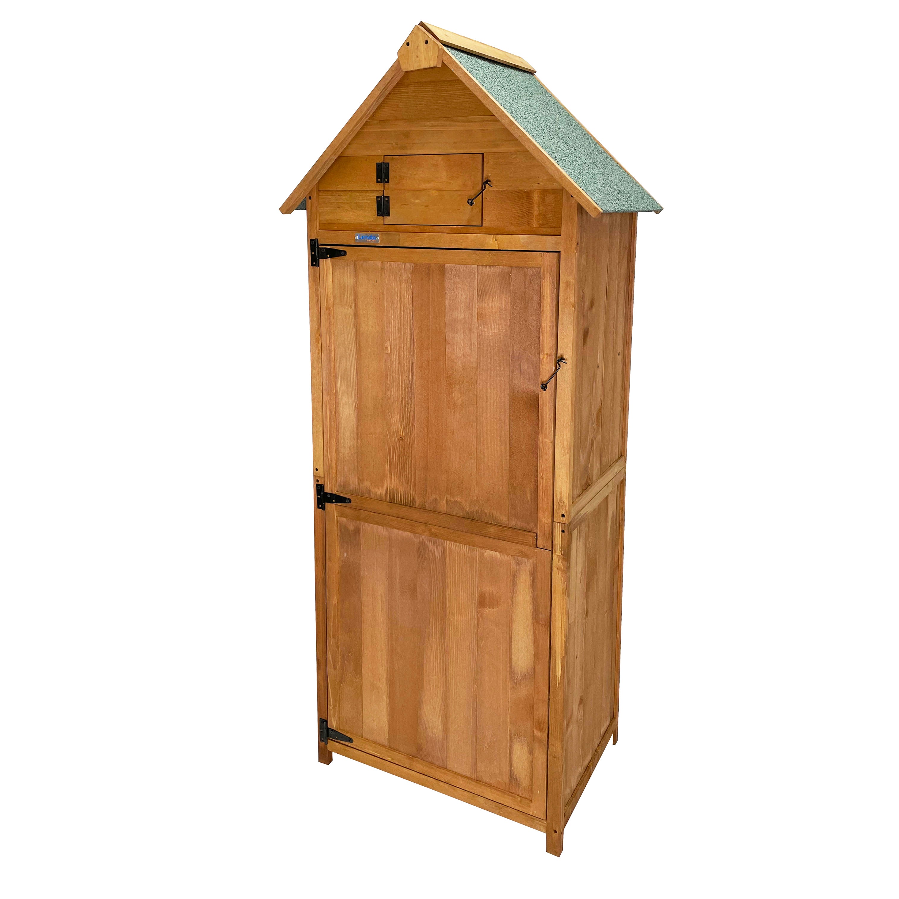 Lendo Online Gereedschapsschuur 74,5x50x180 cm vurenhout bruin