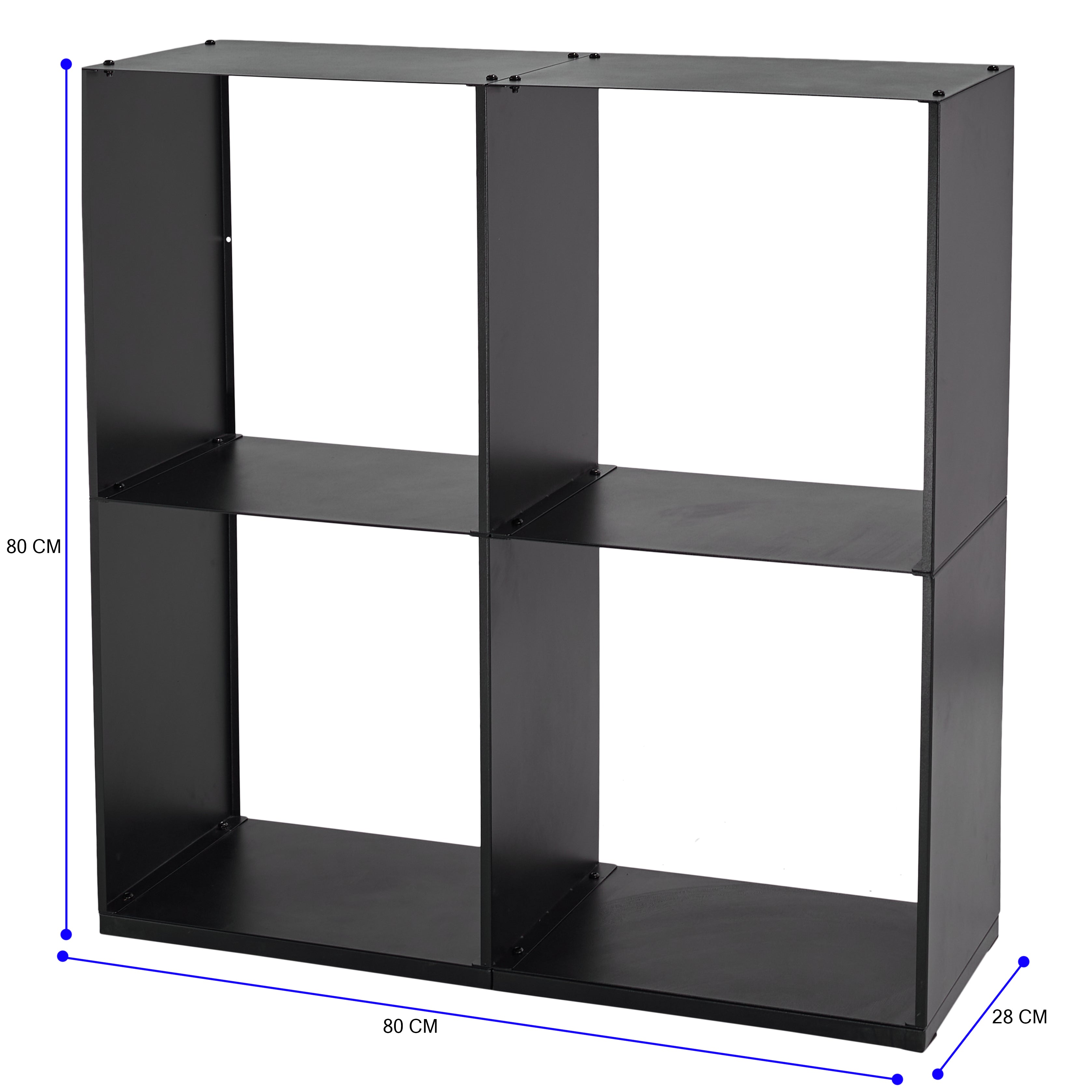 Lendo Online Brandhoutrek 80x28x80cm draagtas zwart staal