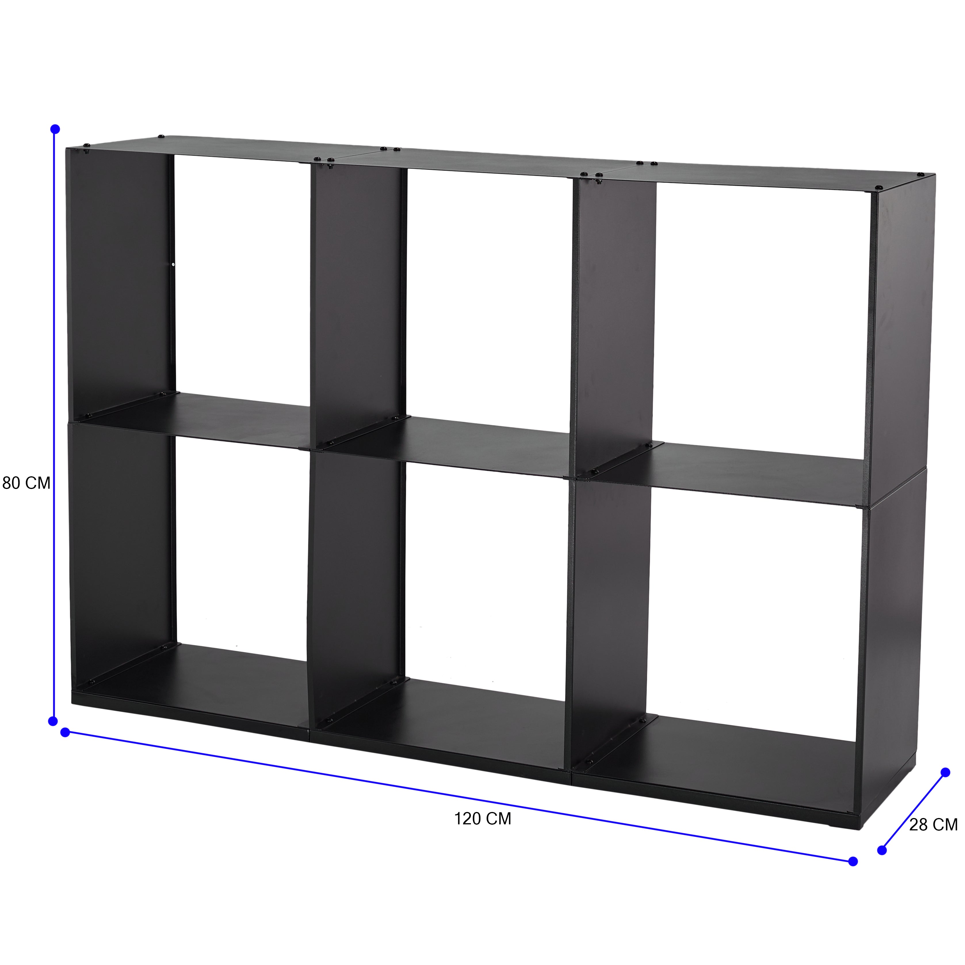 Lendo Online Brandhoutrek 80x28x120cm draagtas zwart staal
