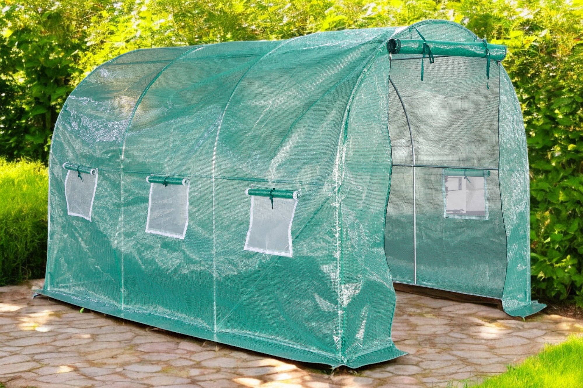 Lendo Online Tunnelkas met PE hoes 200x300x200cm staal groen