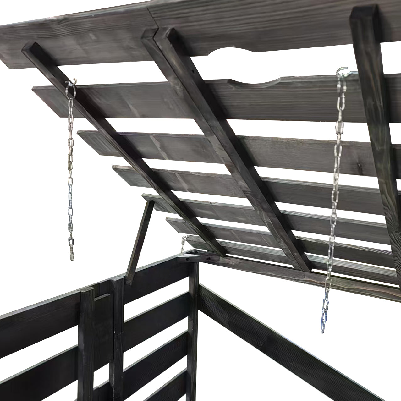 Lendo Online Container ombouw enkel 71x80x118cm vurenhout grijs