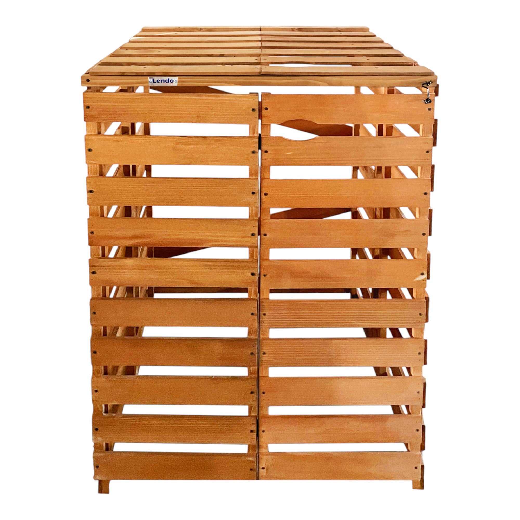 Lendo Online Container ombouw enkel 71x80x118cm vurenhout bruin
