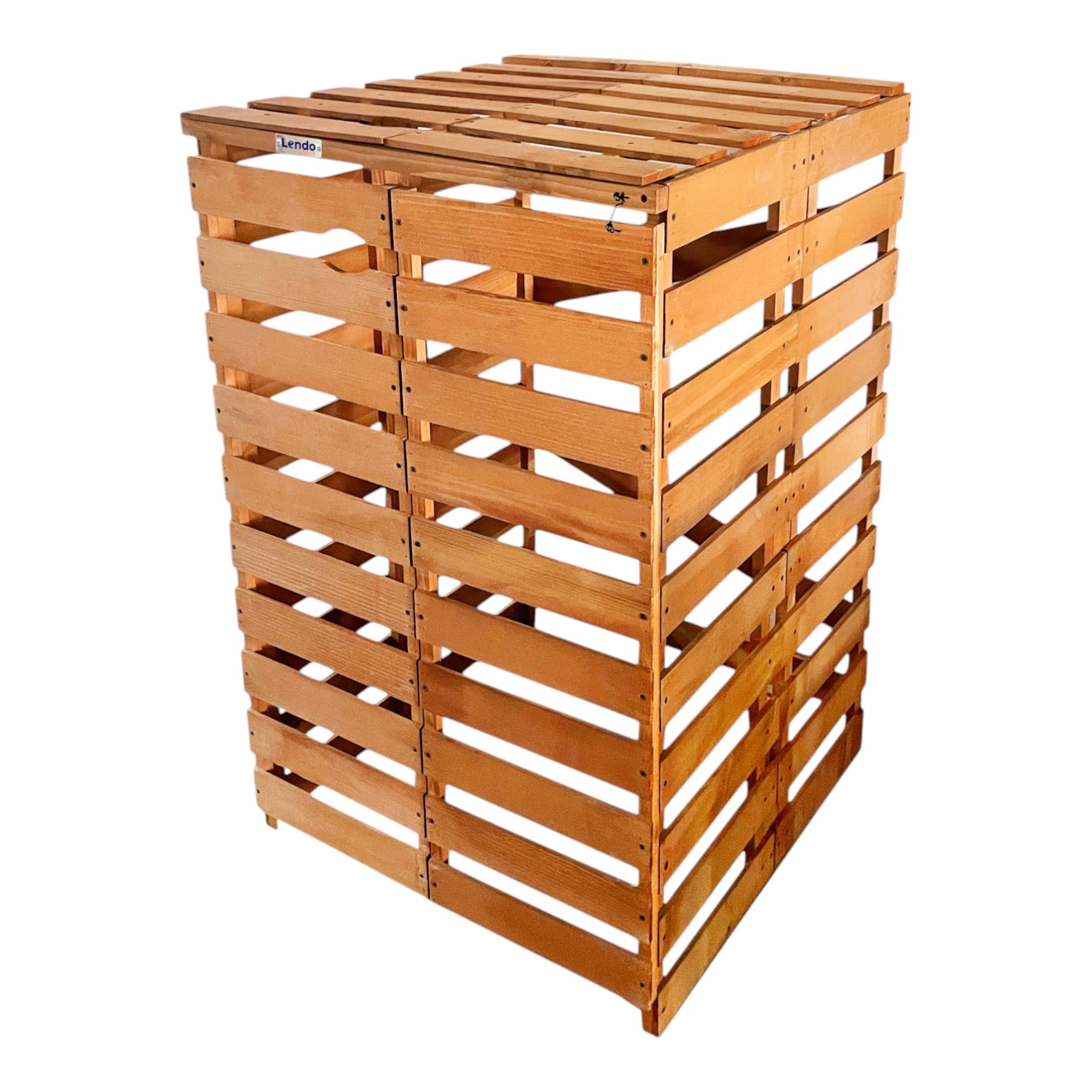 Lendo Online Container ombouw enkel 71x80x118cm vurenhout bruin