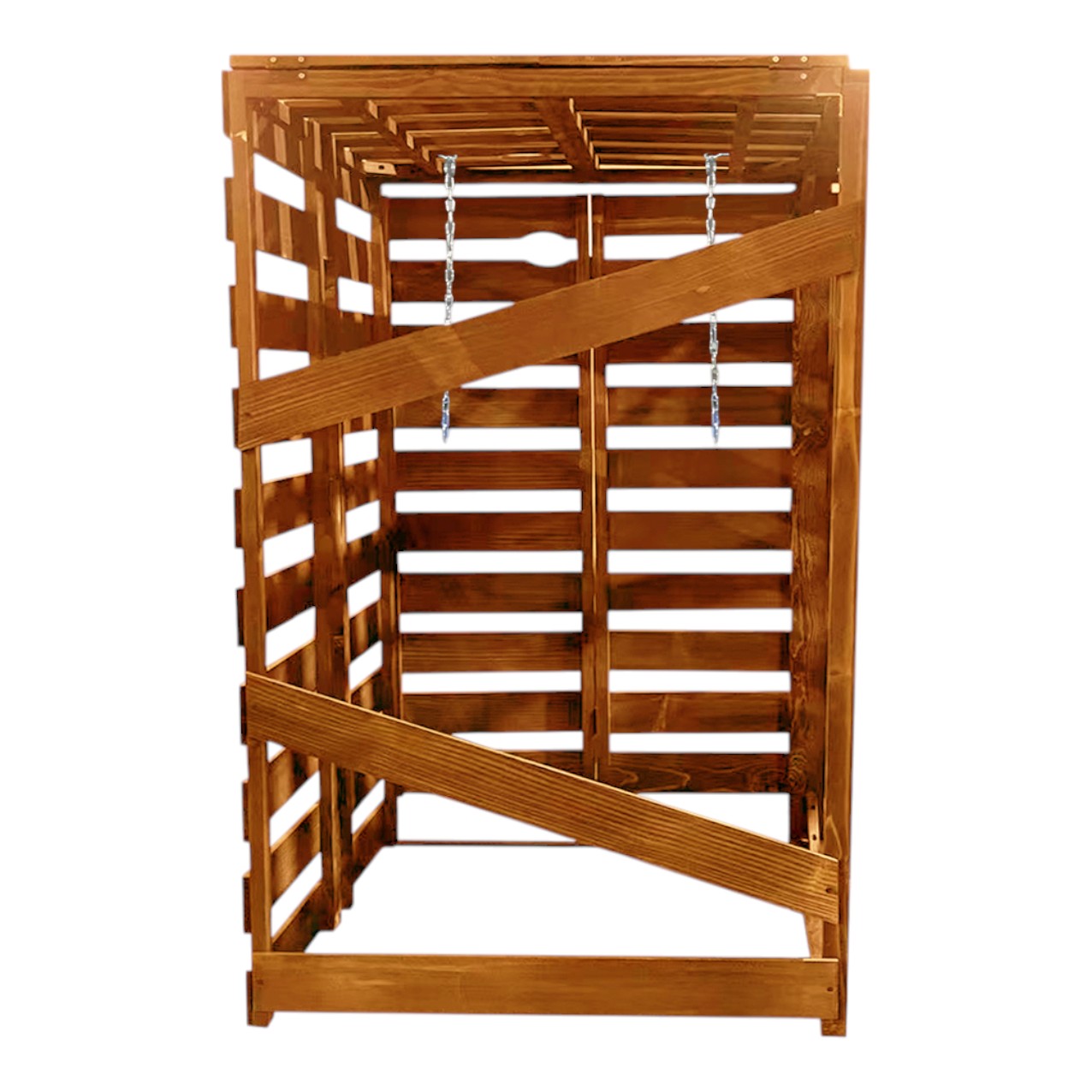 Lendo Online Container ombouw enkel 71x80x118cm vurenhout bruin