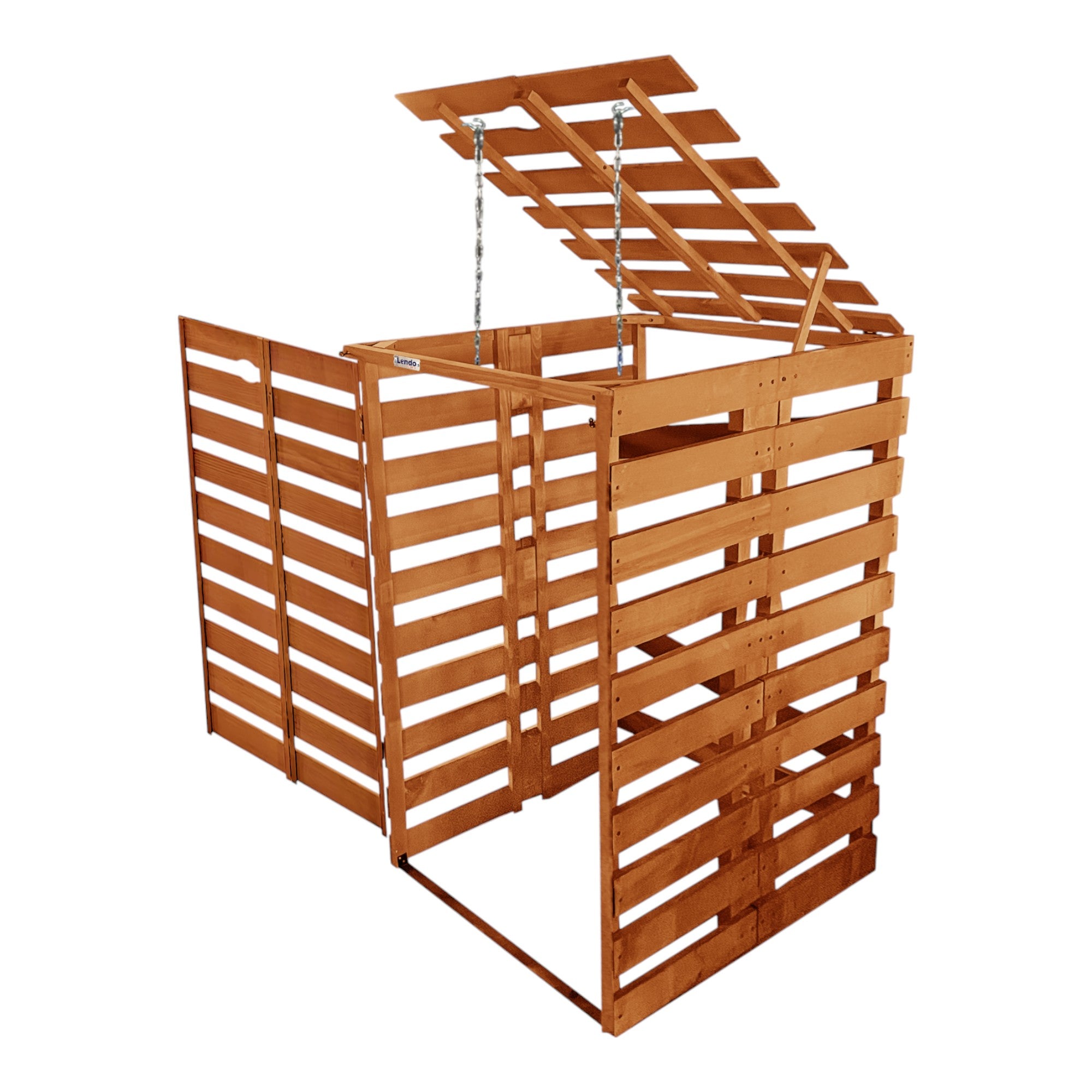 Lendo Online Container ombouw enkel 71x80x118cm vurenhout bruin