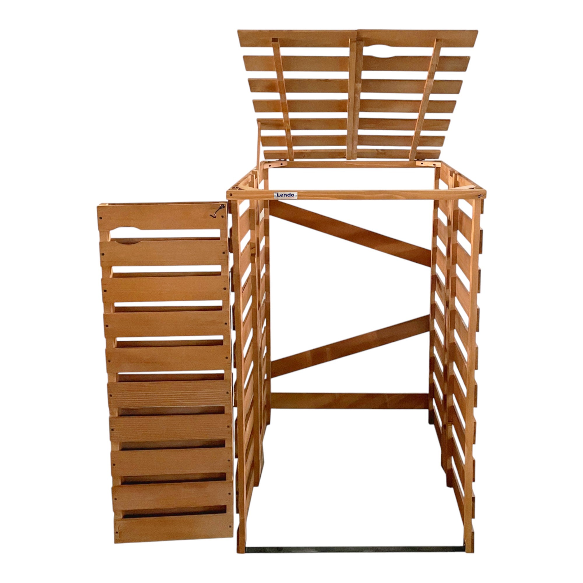 Lendo Online Container ombouw enkel 71x80x118cm vurenhout bruin