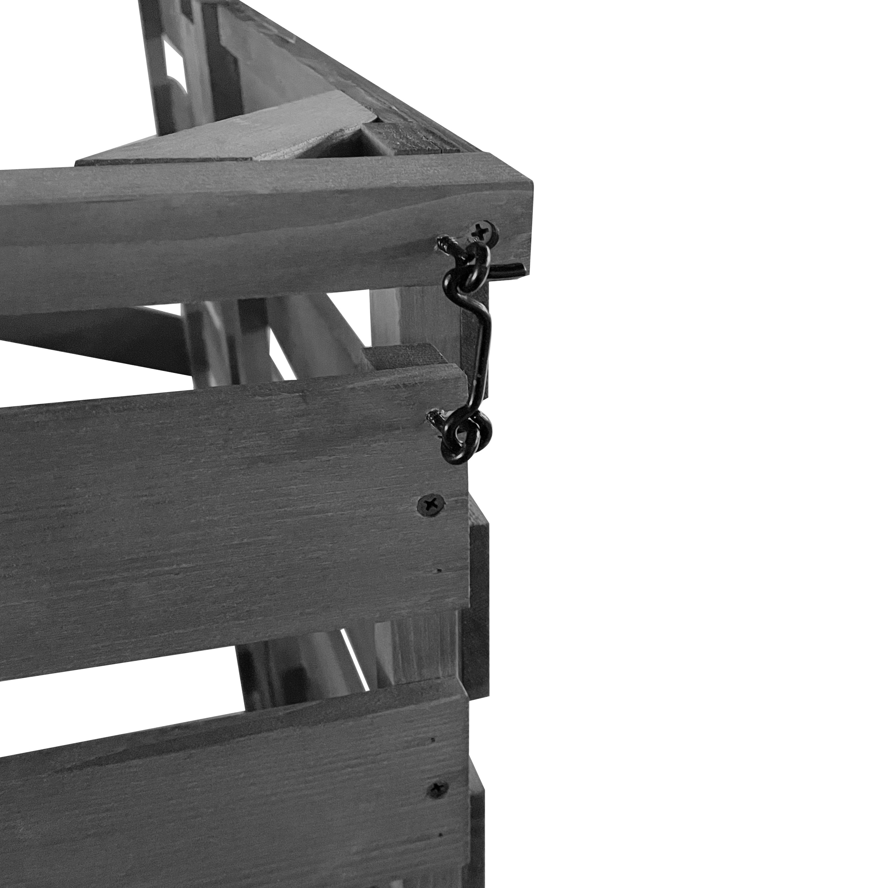 Lendo Online Container ombouw enkel 71x80x118cm vurenhout grijs