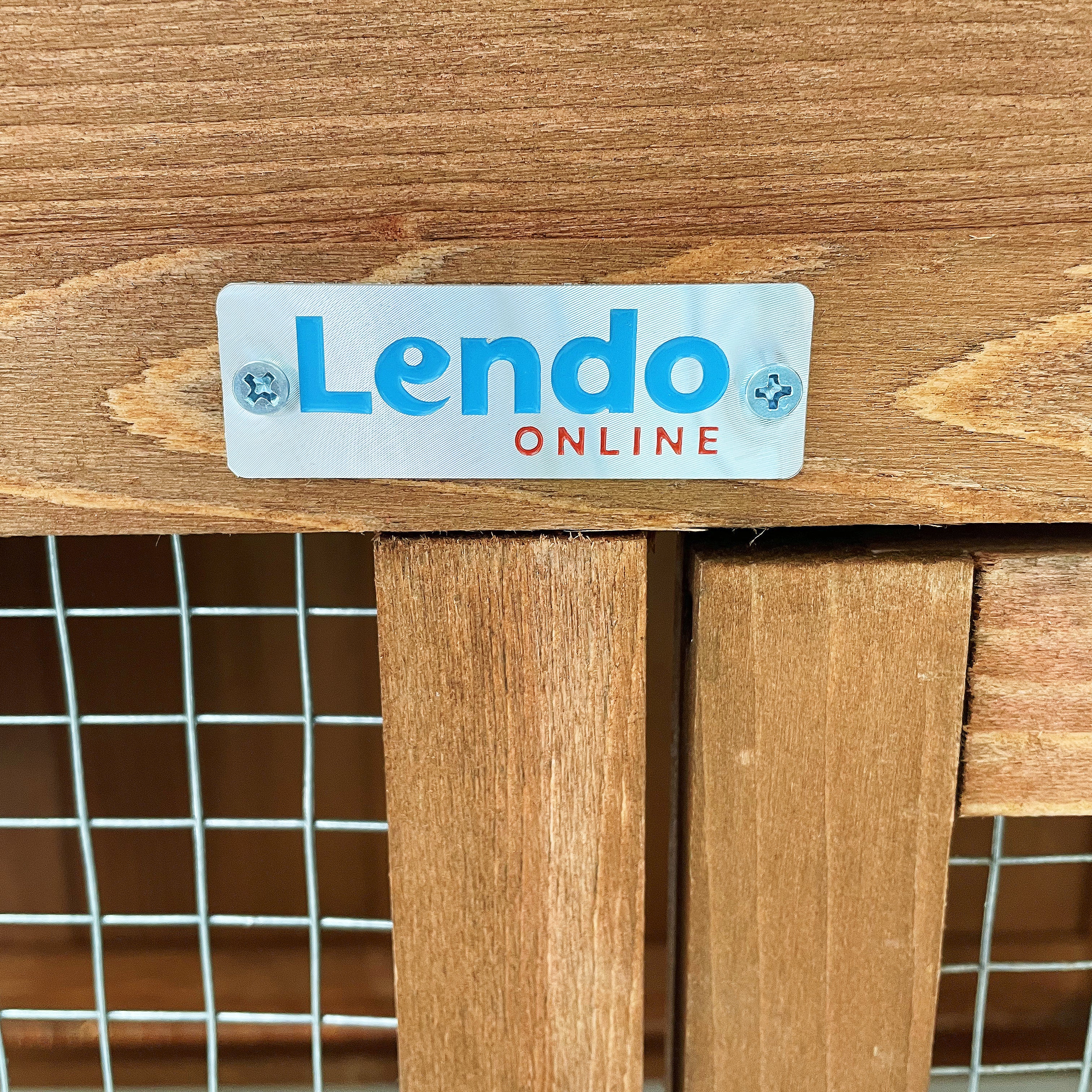 Lendo Online Konijnenhok 204x46x84 cm geïmpregneerd vurenhout bruin