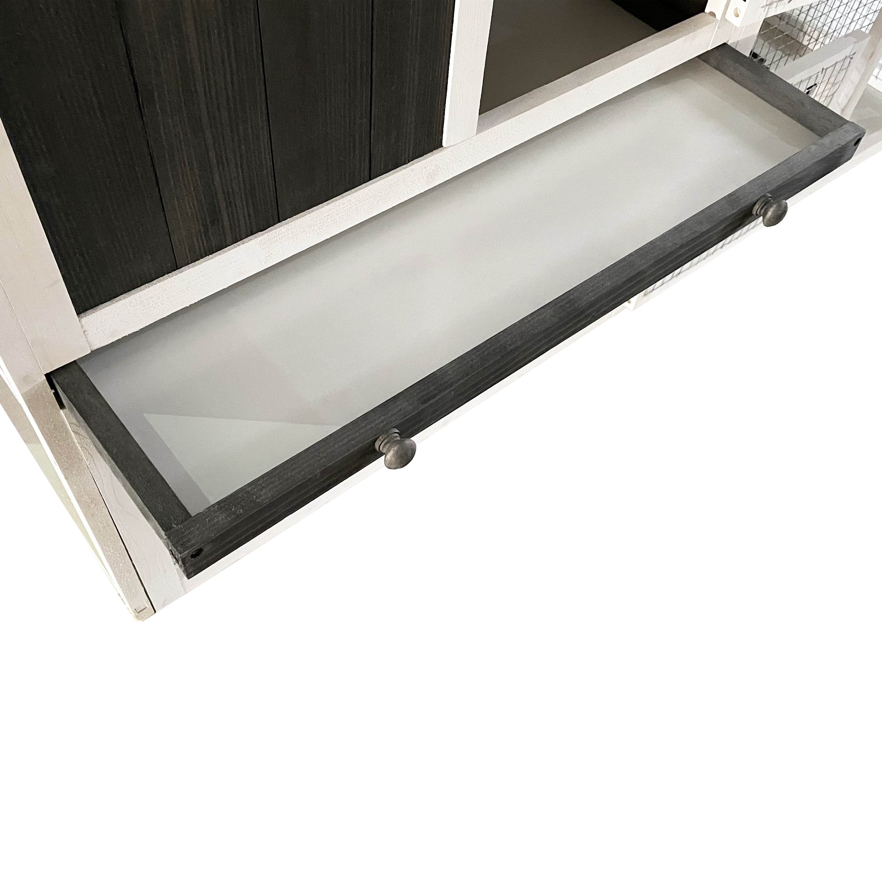 Lendo Online Konijnenhok 145x45x85 cm geïmpregneerd vurenhout grijs