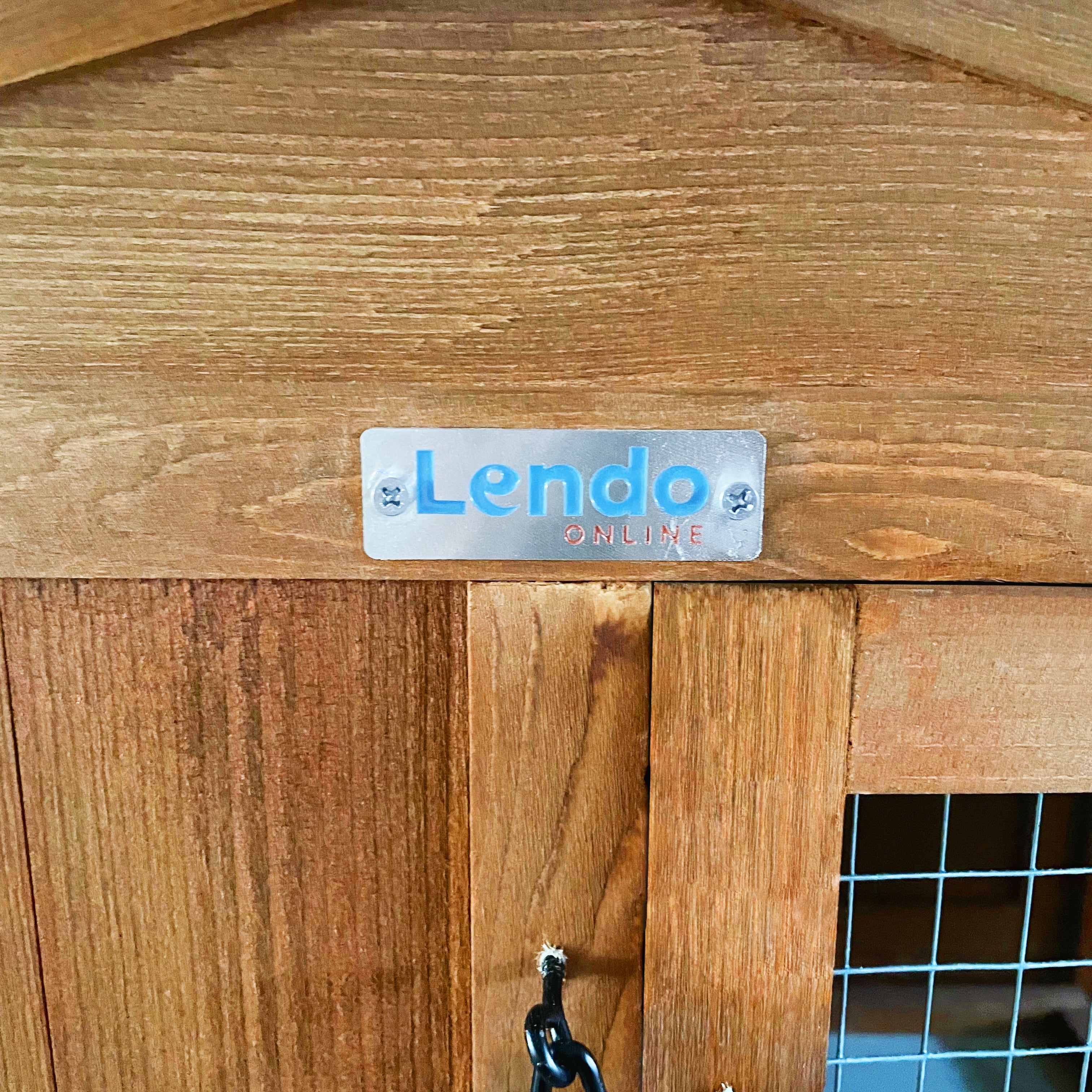 Lendo Online Konijnenhok 145x45x85 cm geïmpregneerd vurenhout bruin