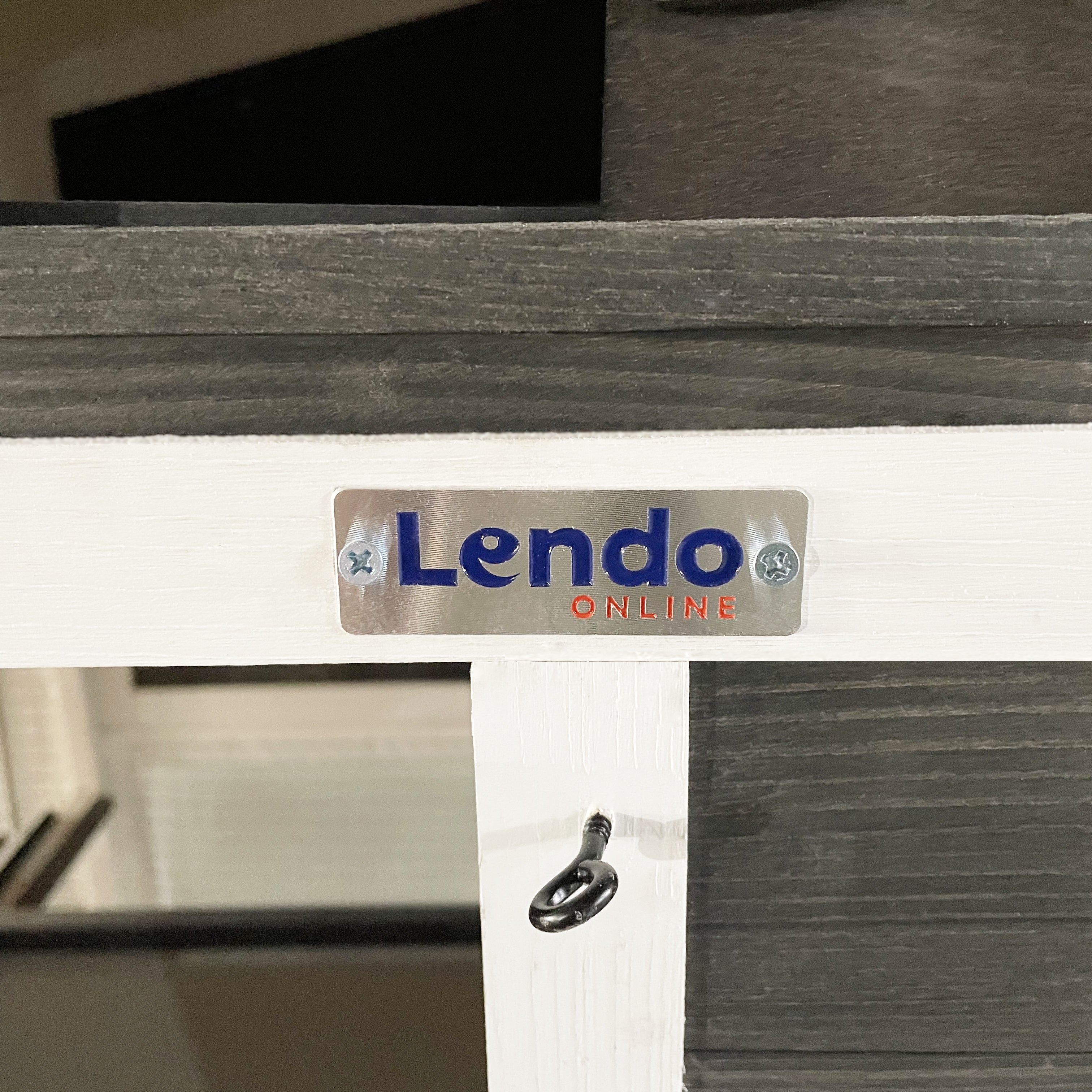 Lendo Online Kippenhok met nachthok 151x69x92 cm vurenhout grijs