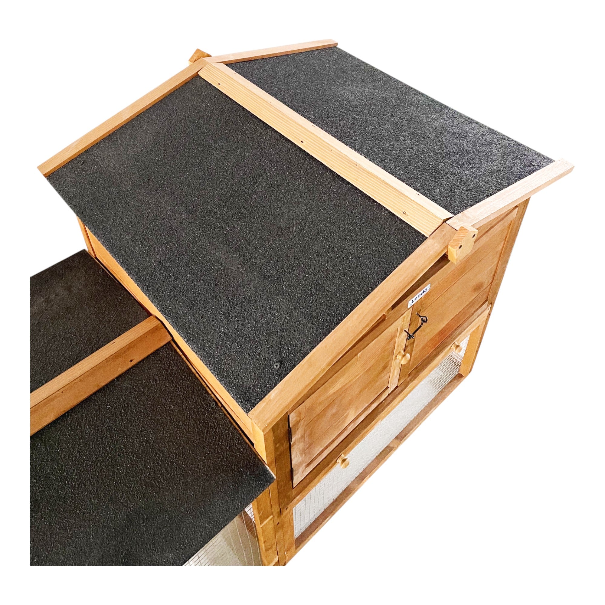 Lendo Online Kippenhok met nachthok 151x69x92 cm vurenhout bruin