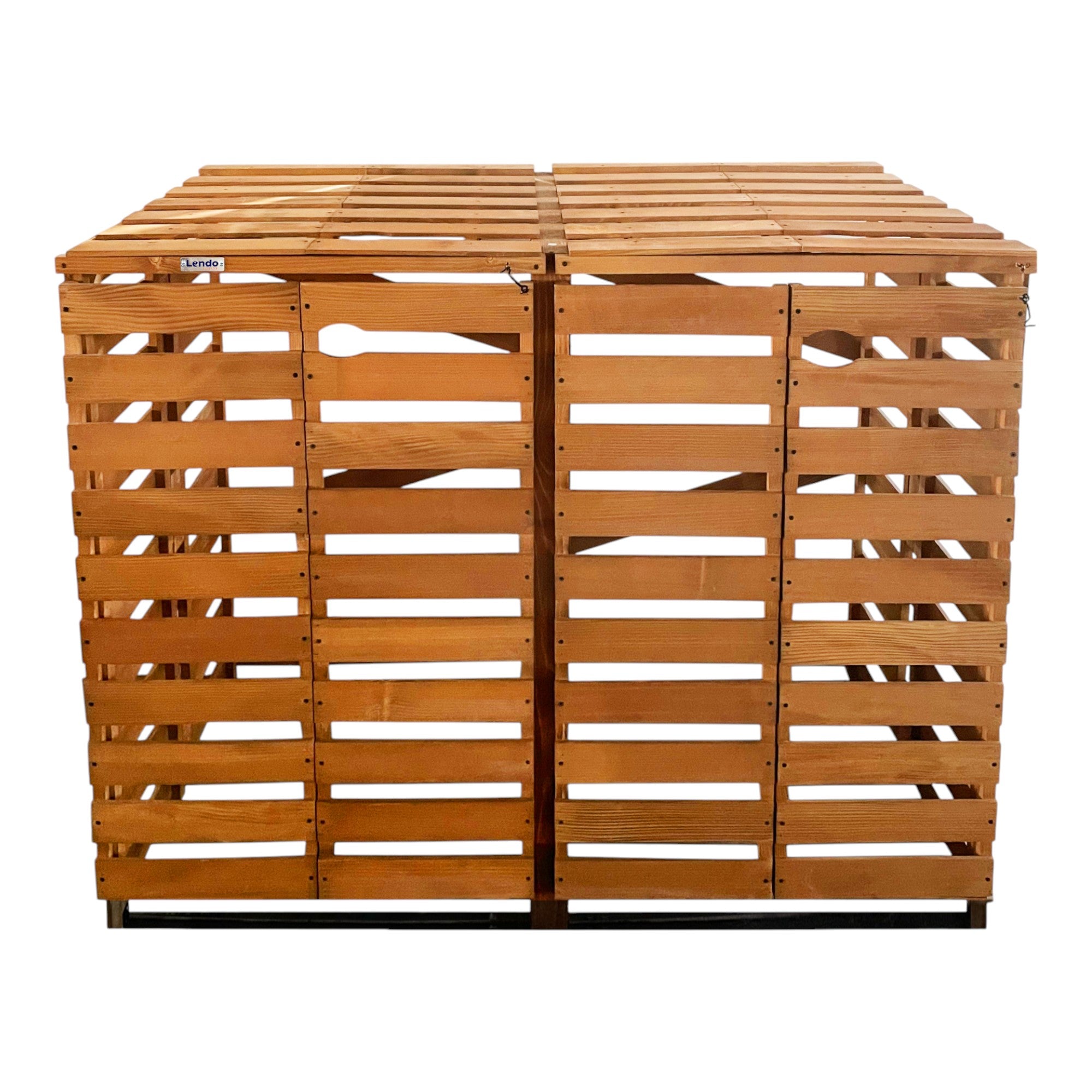 Lendo Online Container ombouw dubbel 143x80x118cm vurenhout bruin