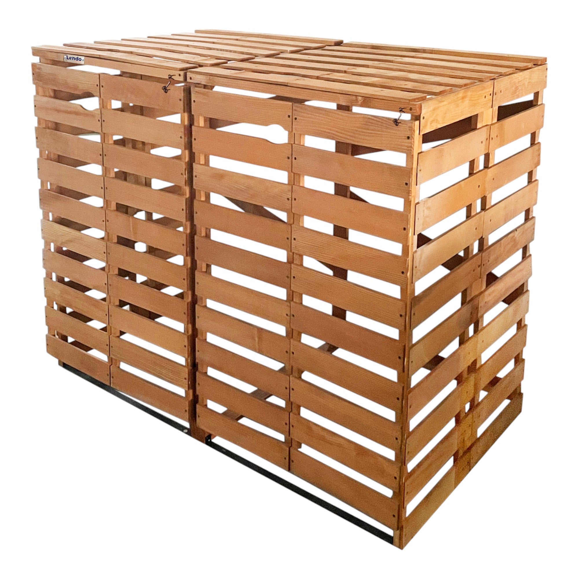 Lendo Online Container ombouw dubbel 143x80x118cm vurenhout bruin