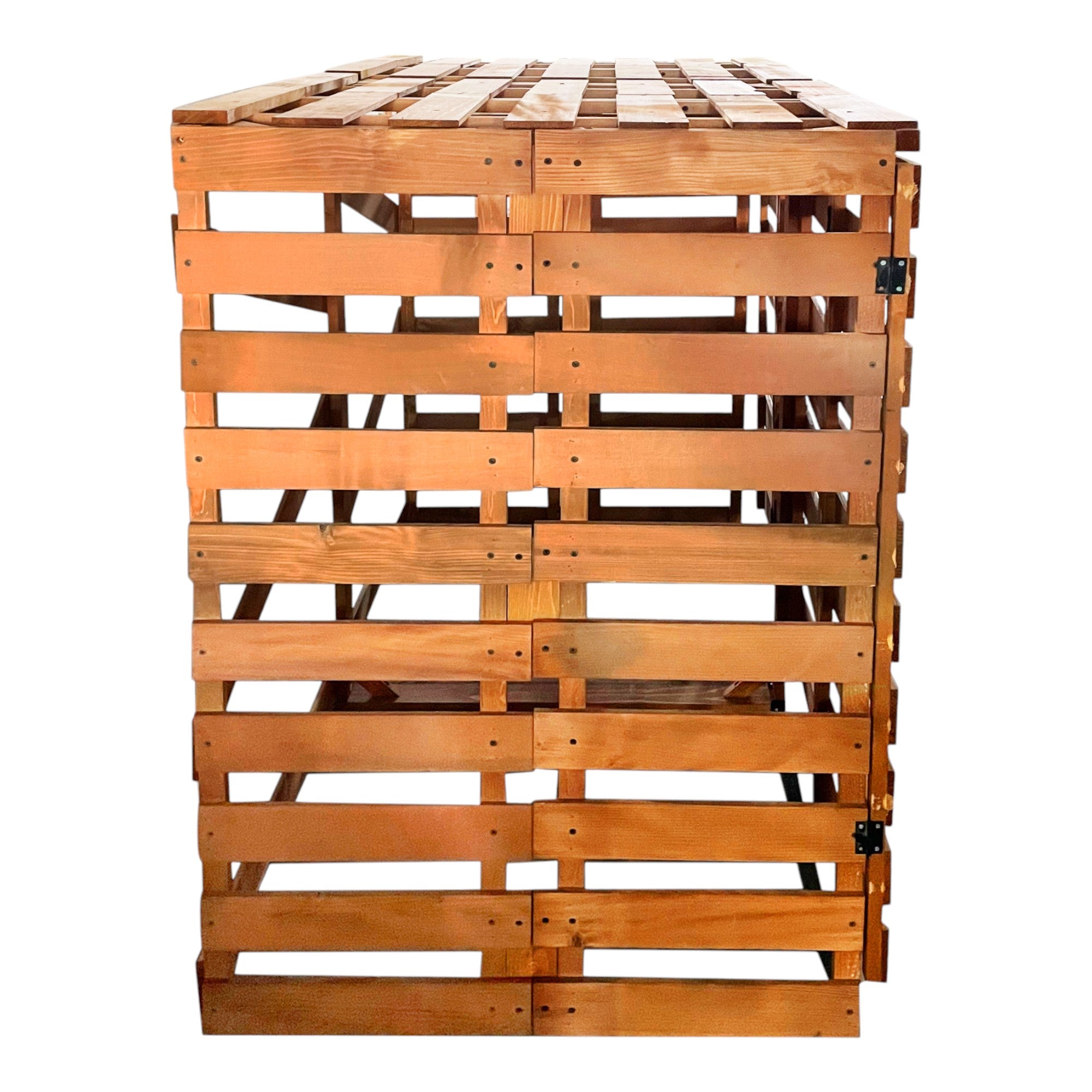 Lendo Online Container ombouw drievoudig 215x80x118cm vurenhout bruin