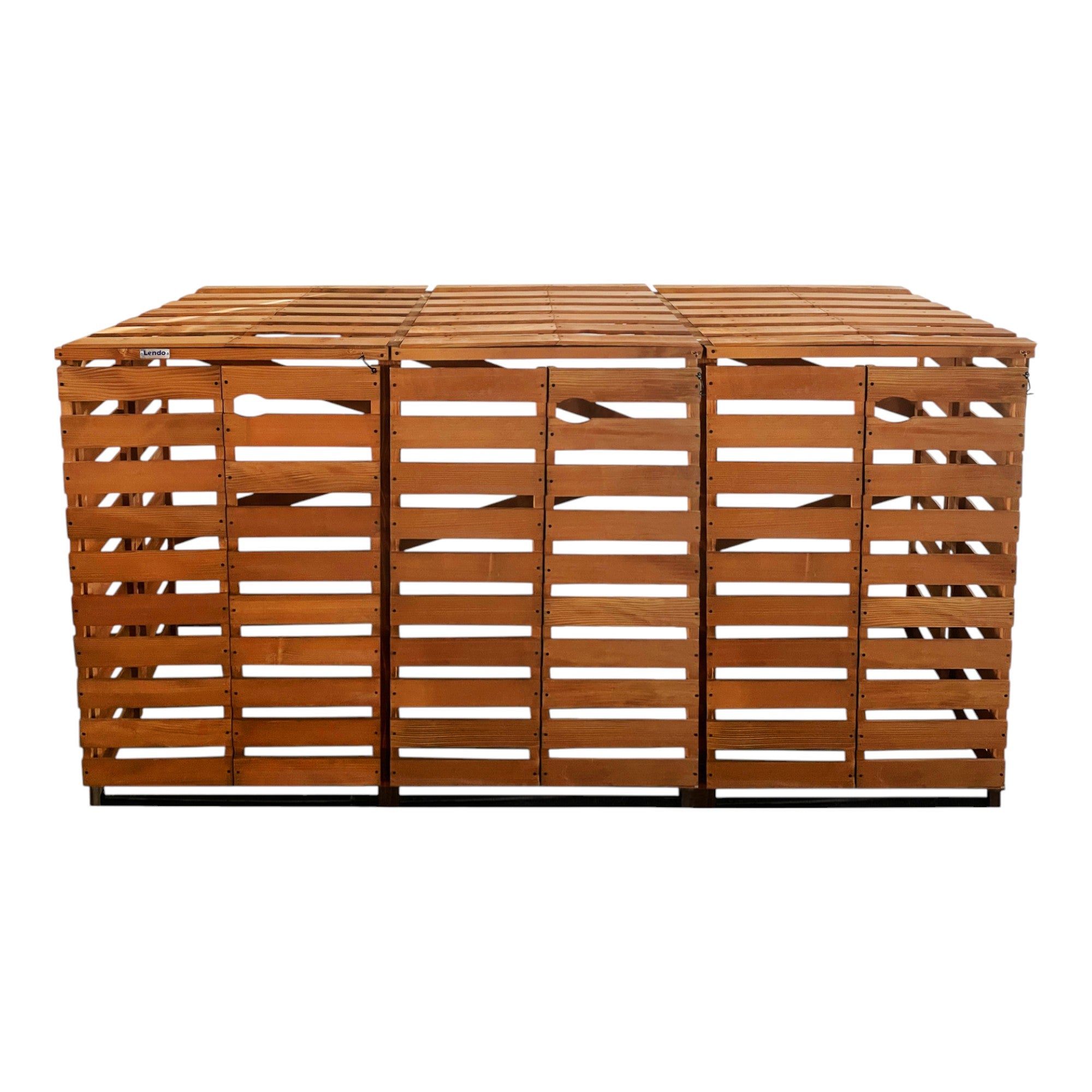 Lendo Online Container ombouw drievoudig 215x80x118cm vurenhout bruin