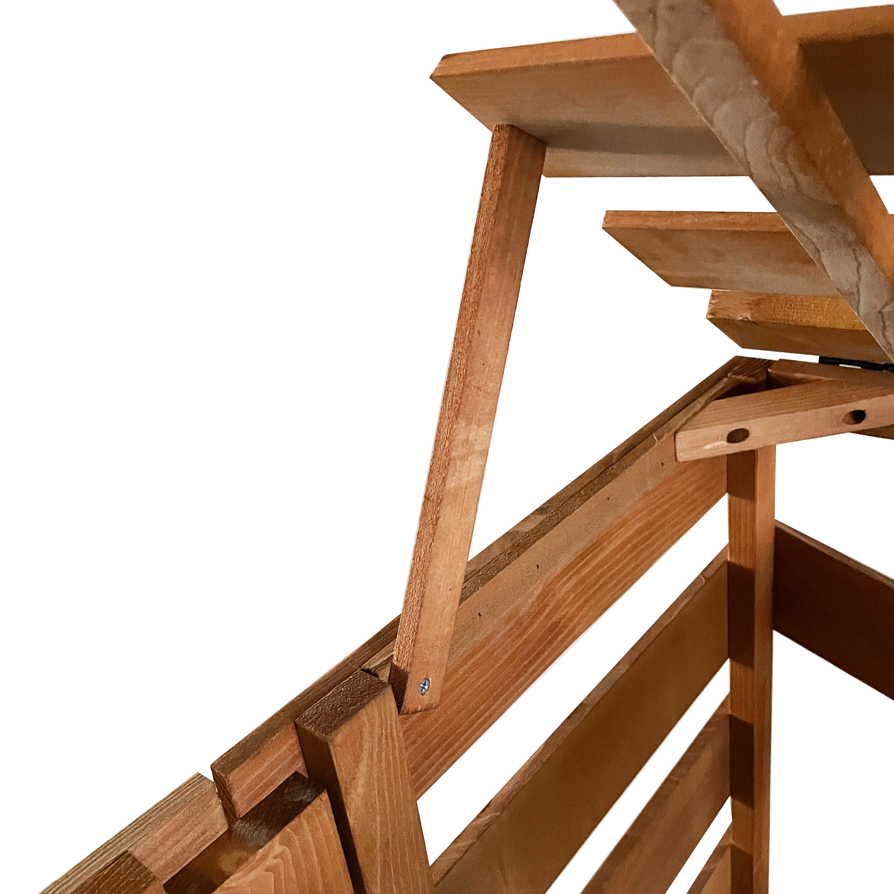 Lendo Online Container ombouw drievoudig 215x80x118cm vurenhout bruin