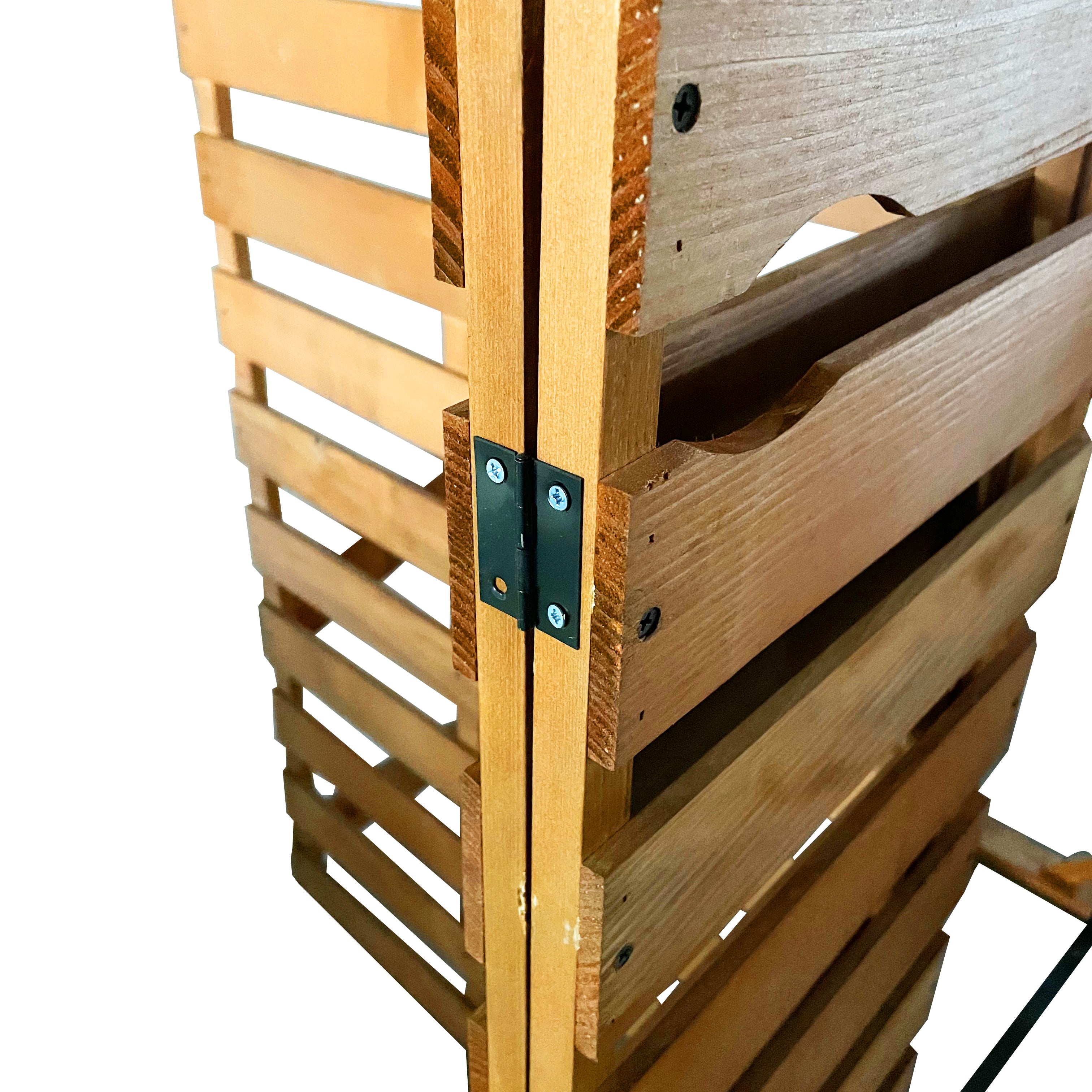 Lendo Online Container ombouw drievoudig 215x80x118cm vurenhout bruin