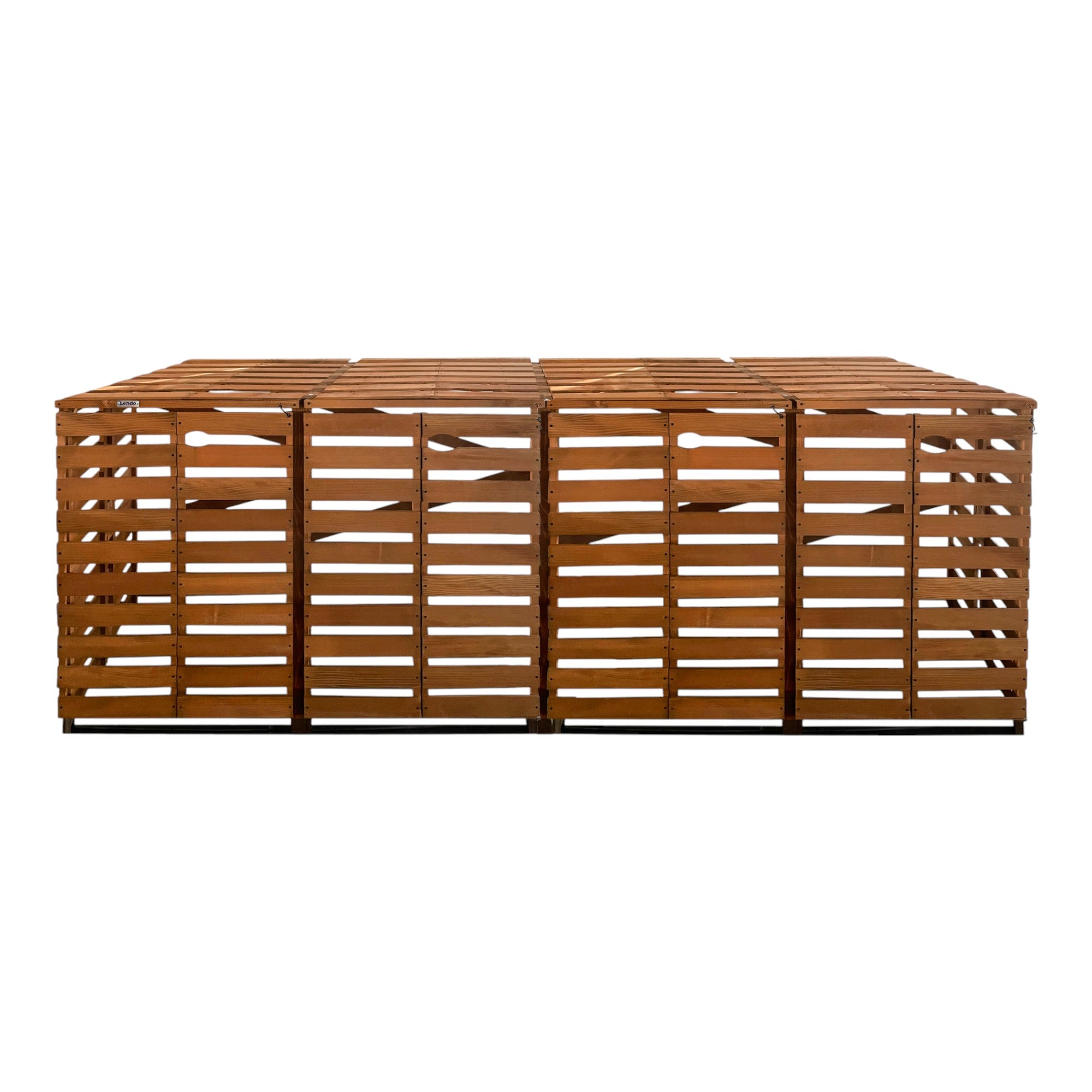 Lendo Online Container ombouw viervoudig 287x80x118cm vurenhout bruin